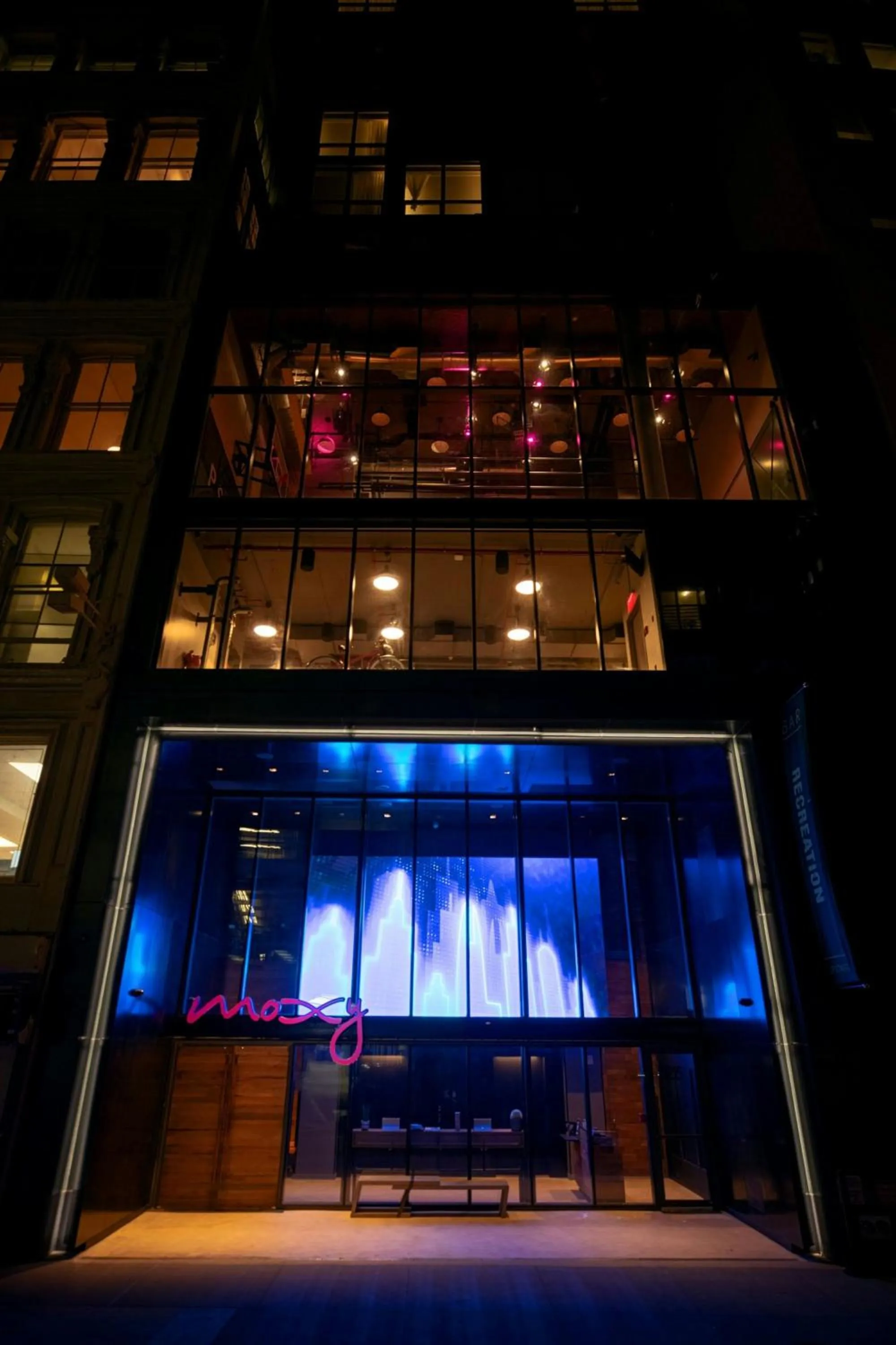Property building in Moxy NYC Downtown
