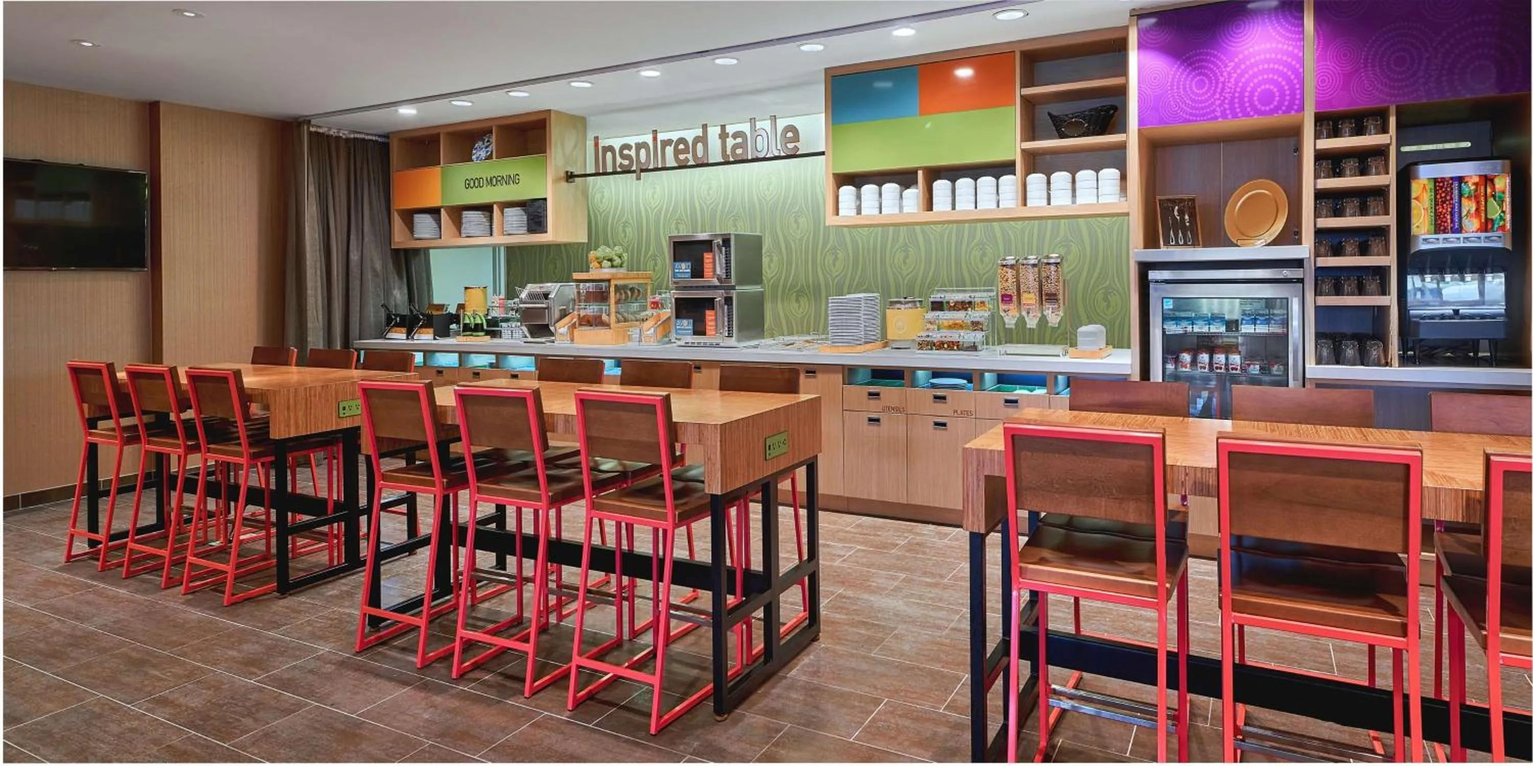 Dining area in Home2 Suites by Hilton Ocean City Bayside