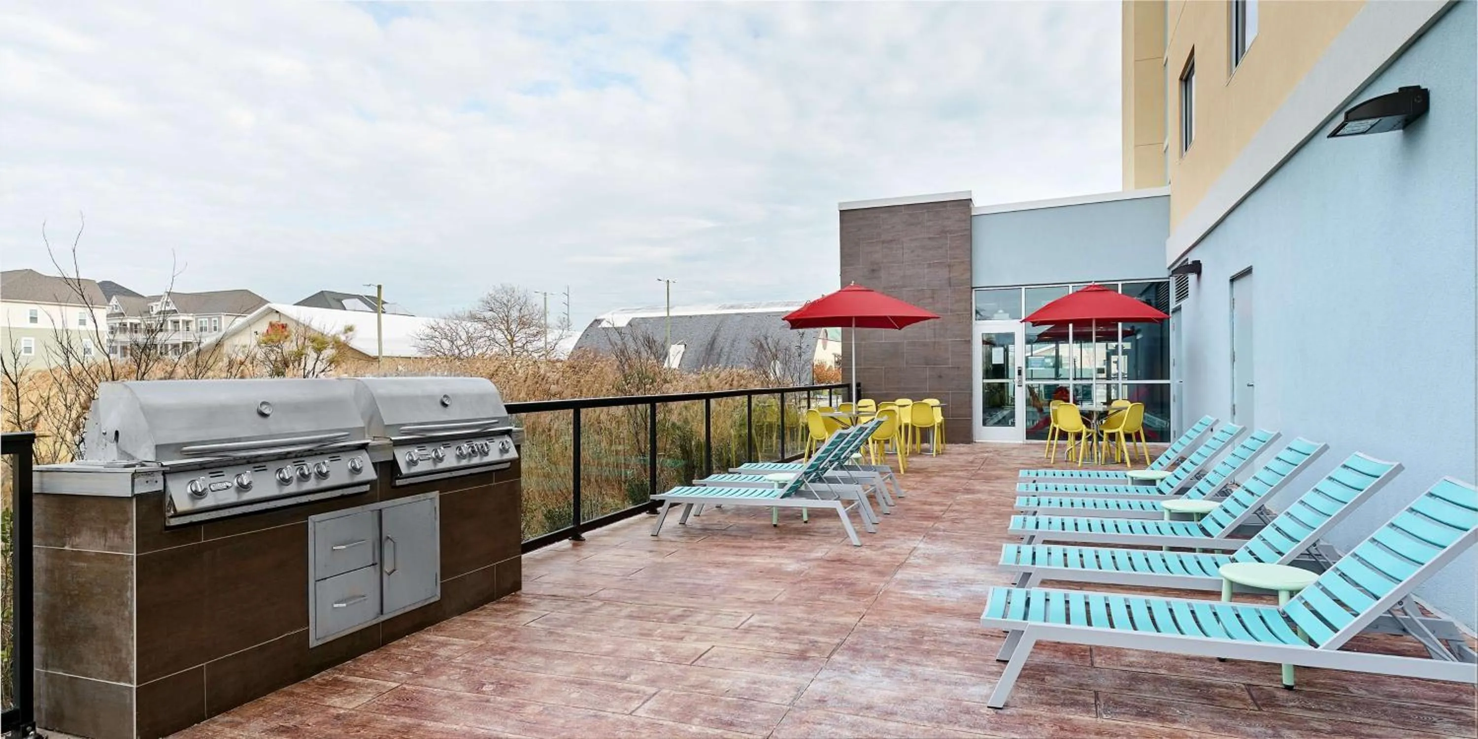 Patio in Home2 Suites by Hilton Ocean City Bayside