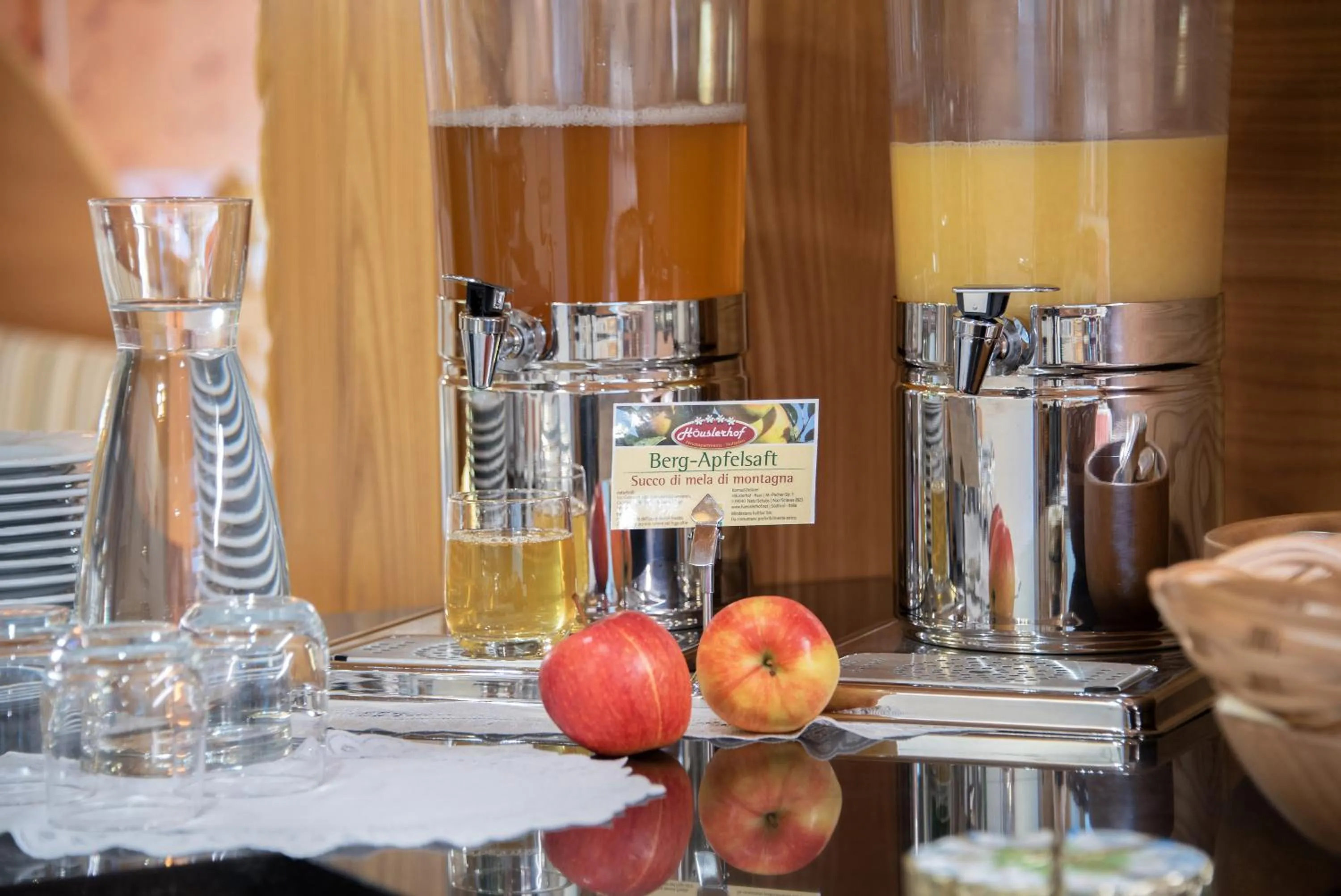 American breakfast in Hotel Hubertushof