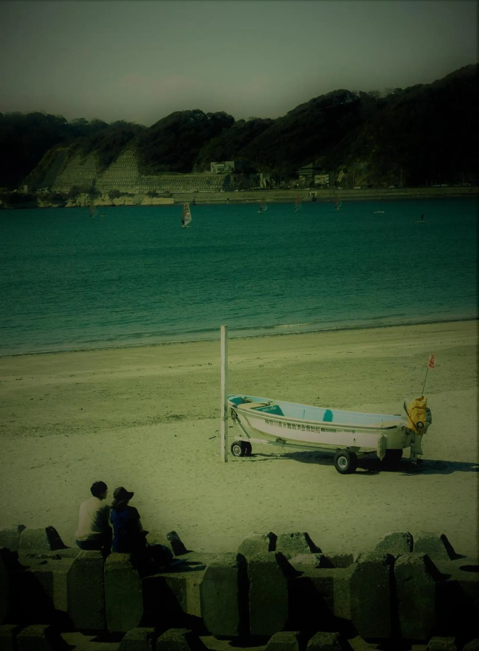 Beach in EMS Enoshima クラシックゲストハウス 寝室は個室 犬OK