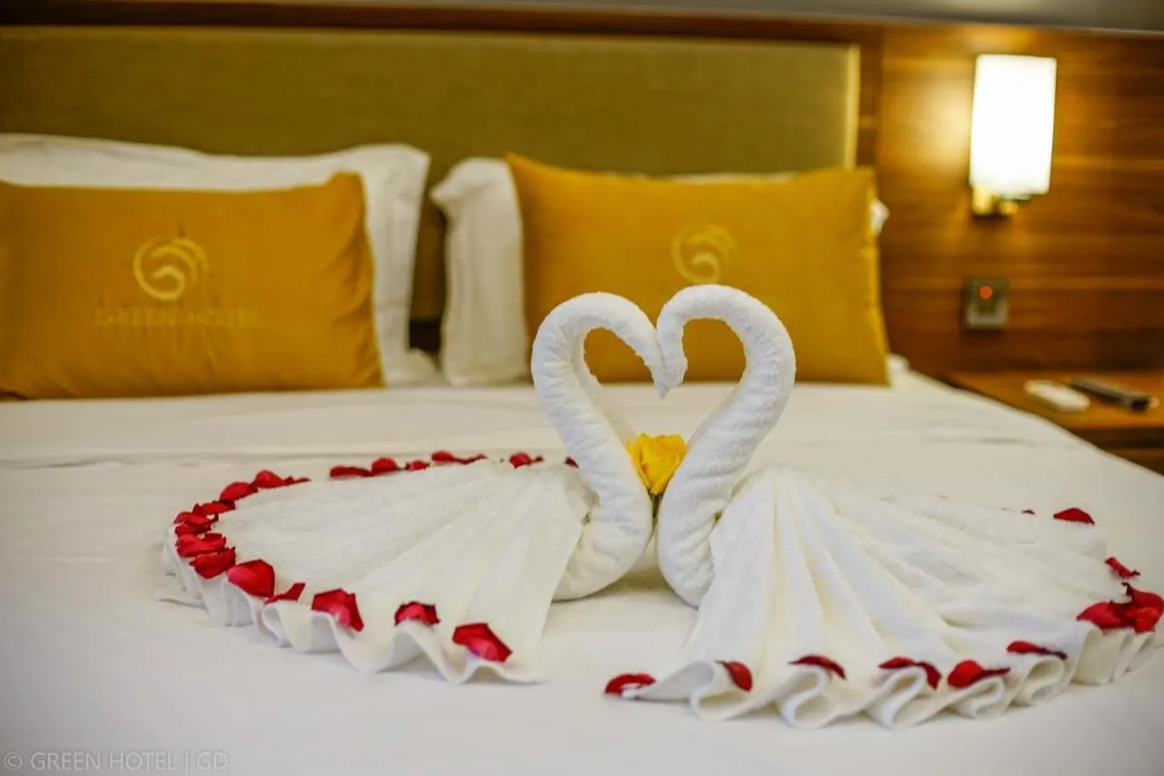 Decorative detail, Bed in Green Hadong Hotel