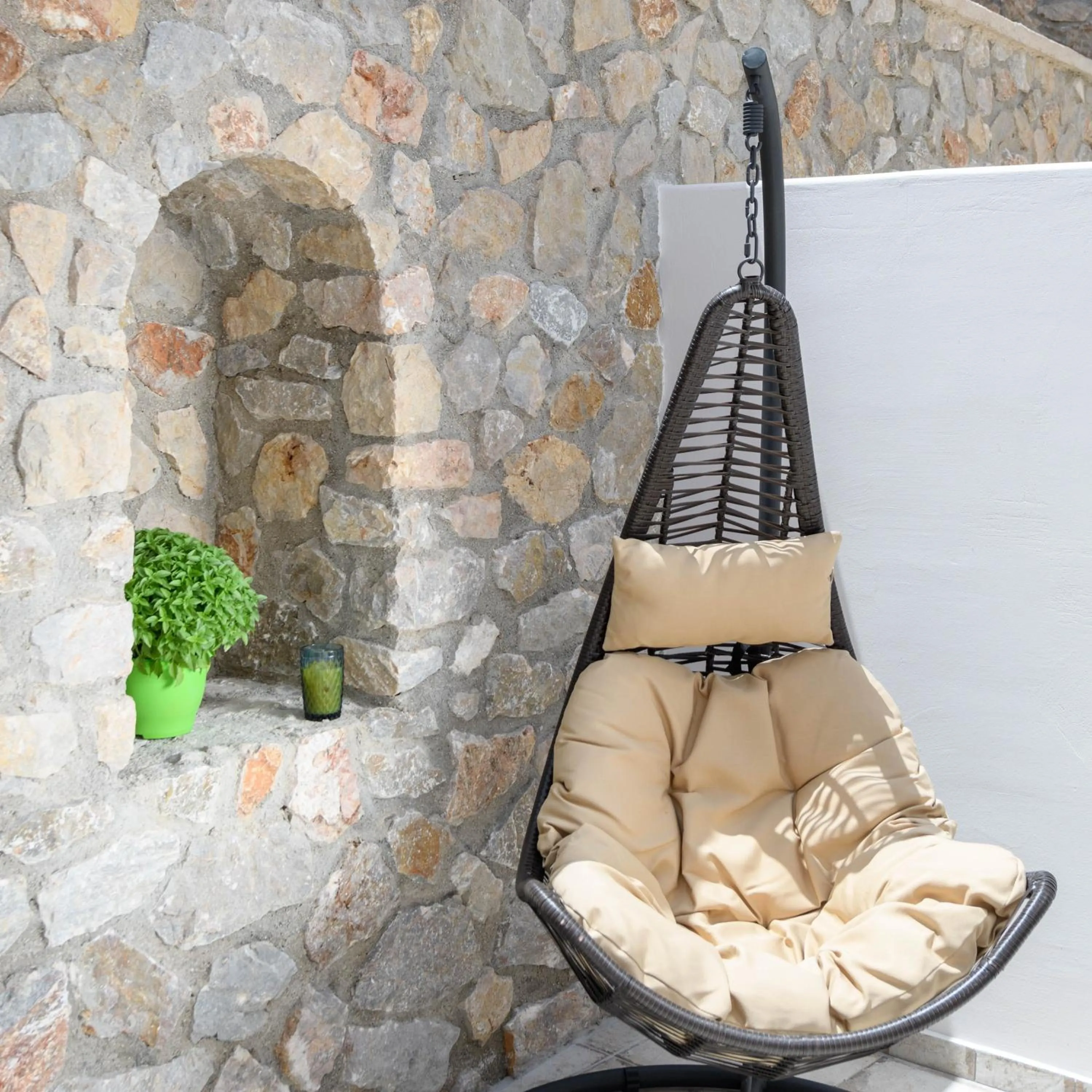 Patio in Elia Residences Santorini