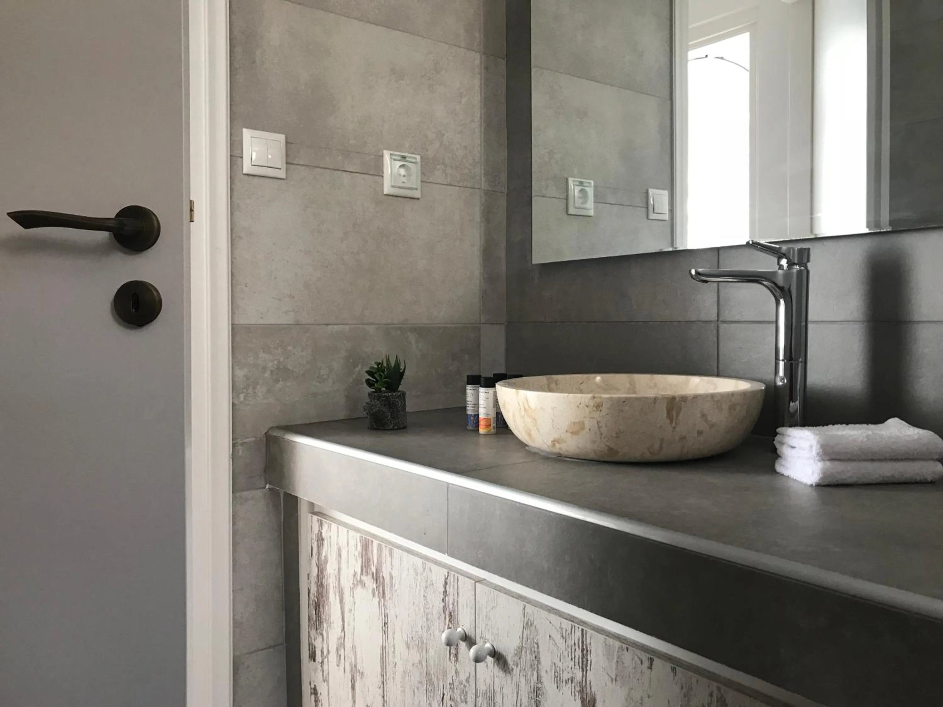 Bathroom in Elia Residences Santorini
