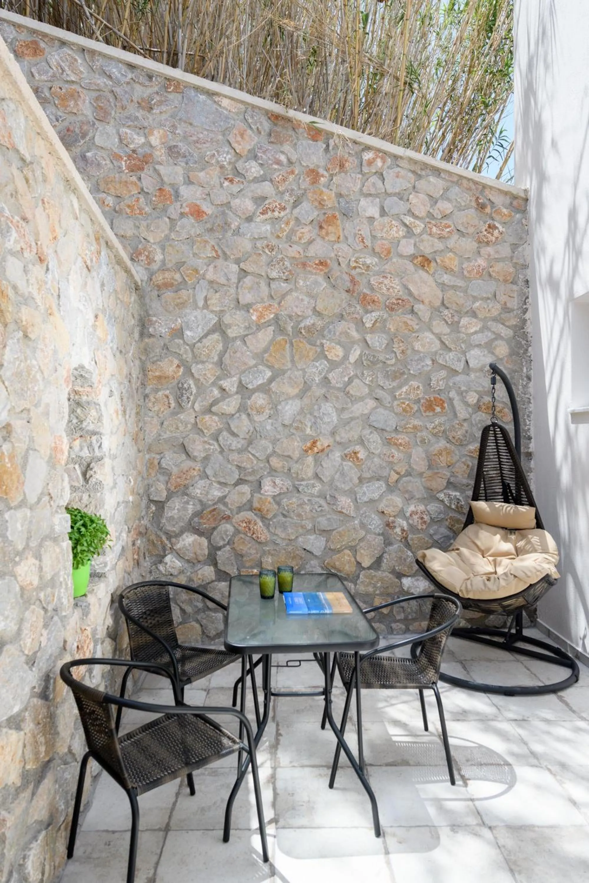 Patio in Elia Residences Santorini