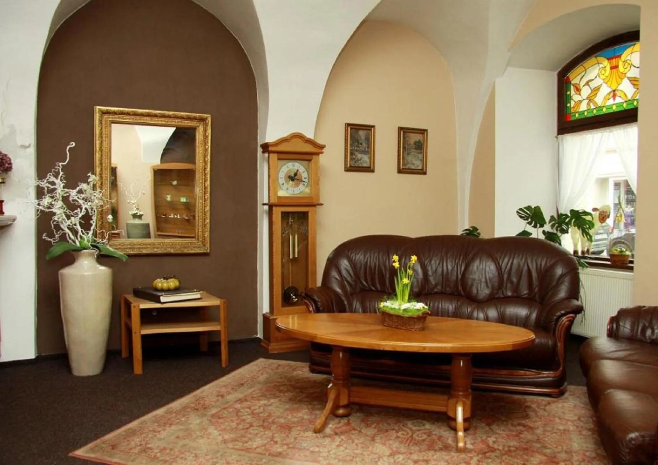 Lobby or reception in Hotel U Dvou medvídků