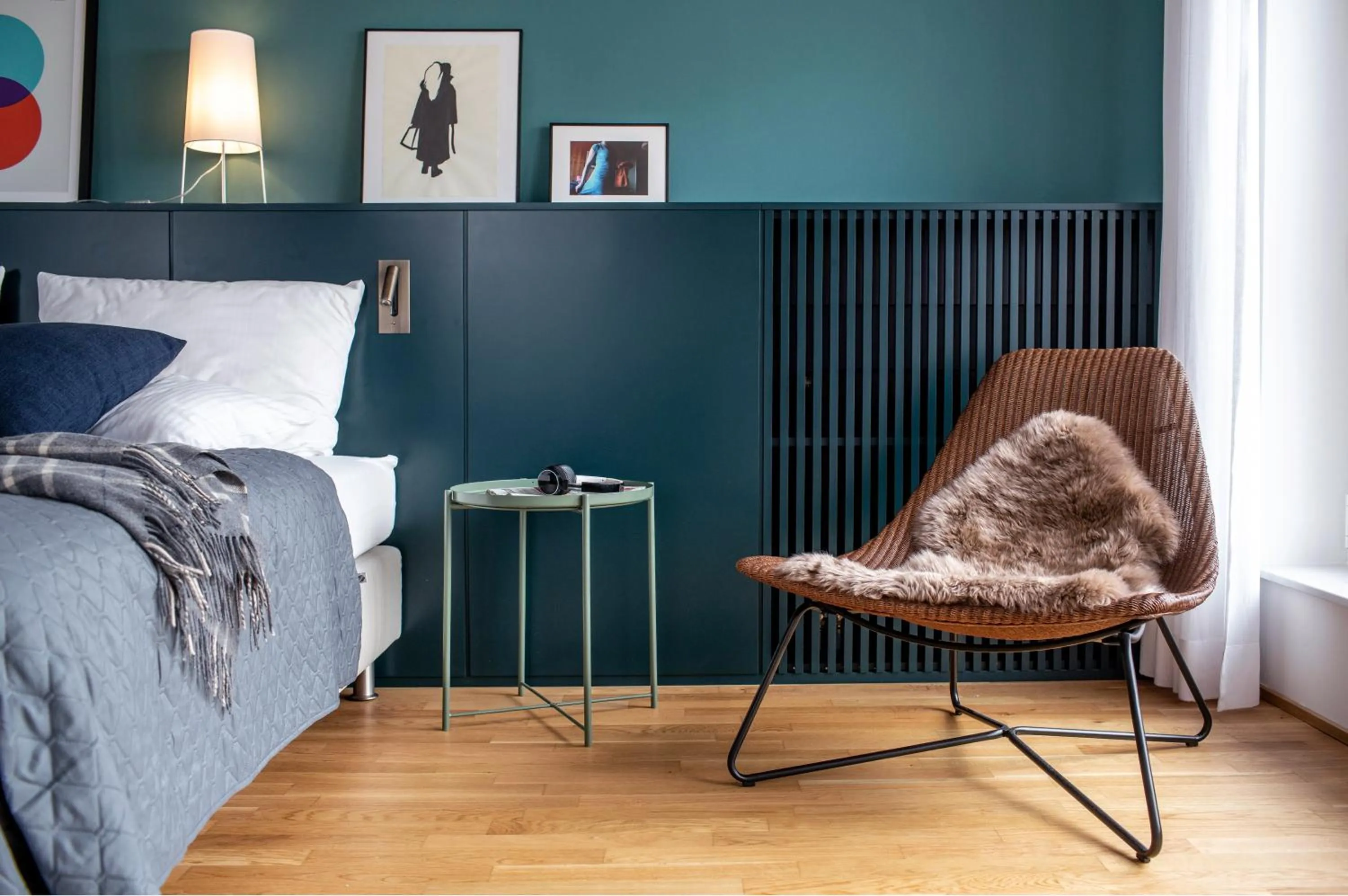 Seating area, Bed in THE FLAG Oskar M.