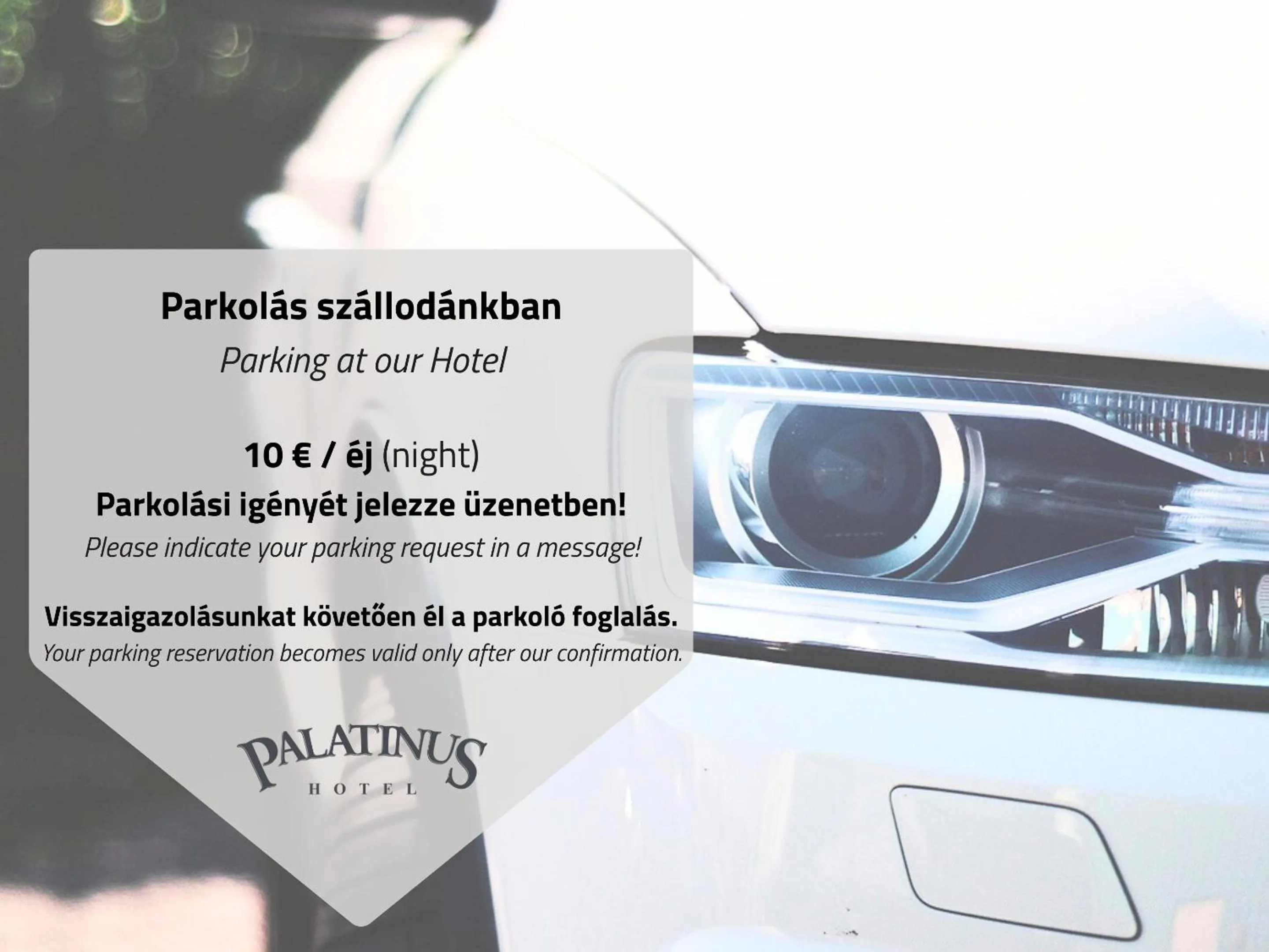 Parking in Hotel Palatinus