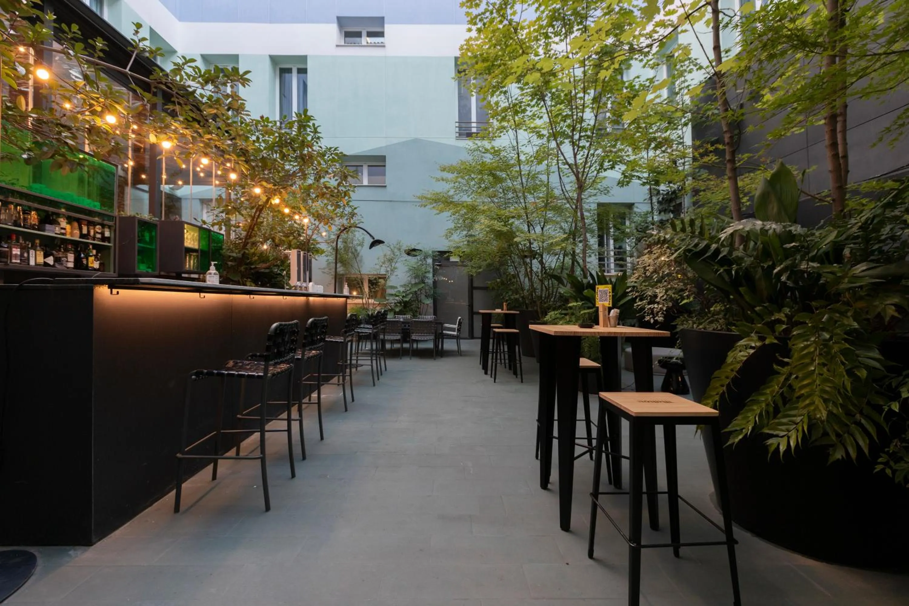 Patio in Petit Palace Santa Bárbara