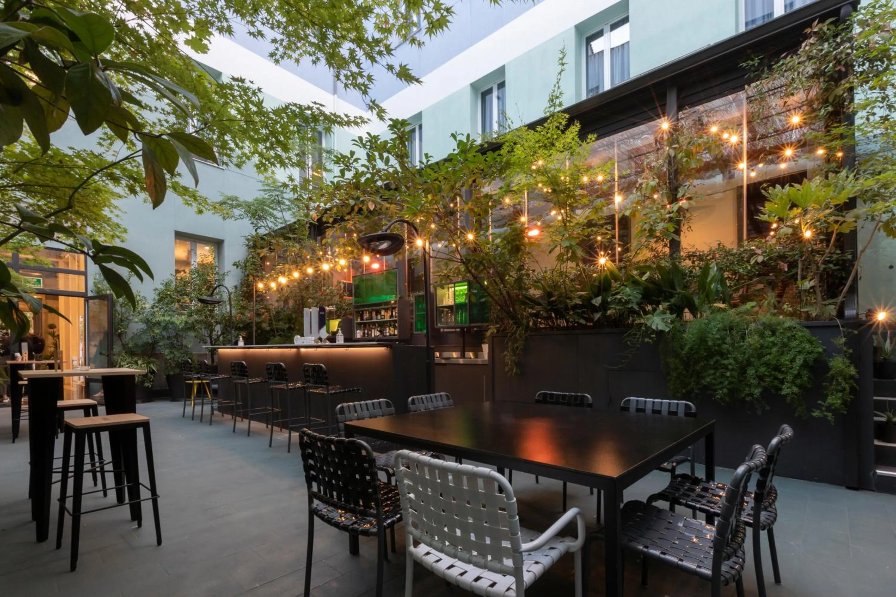 Patio in Petit Palace Santa Bárbara