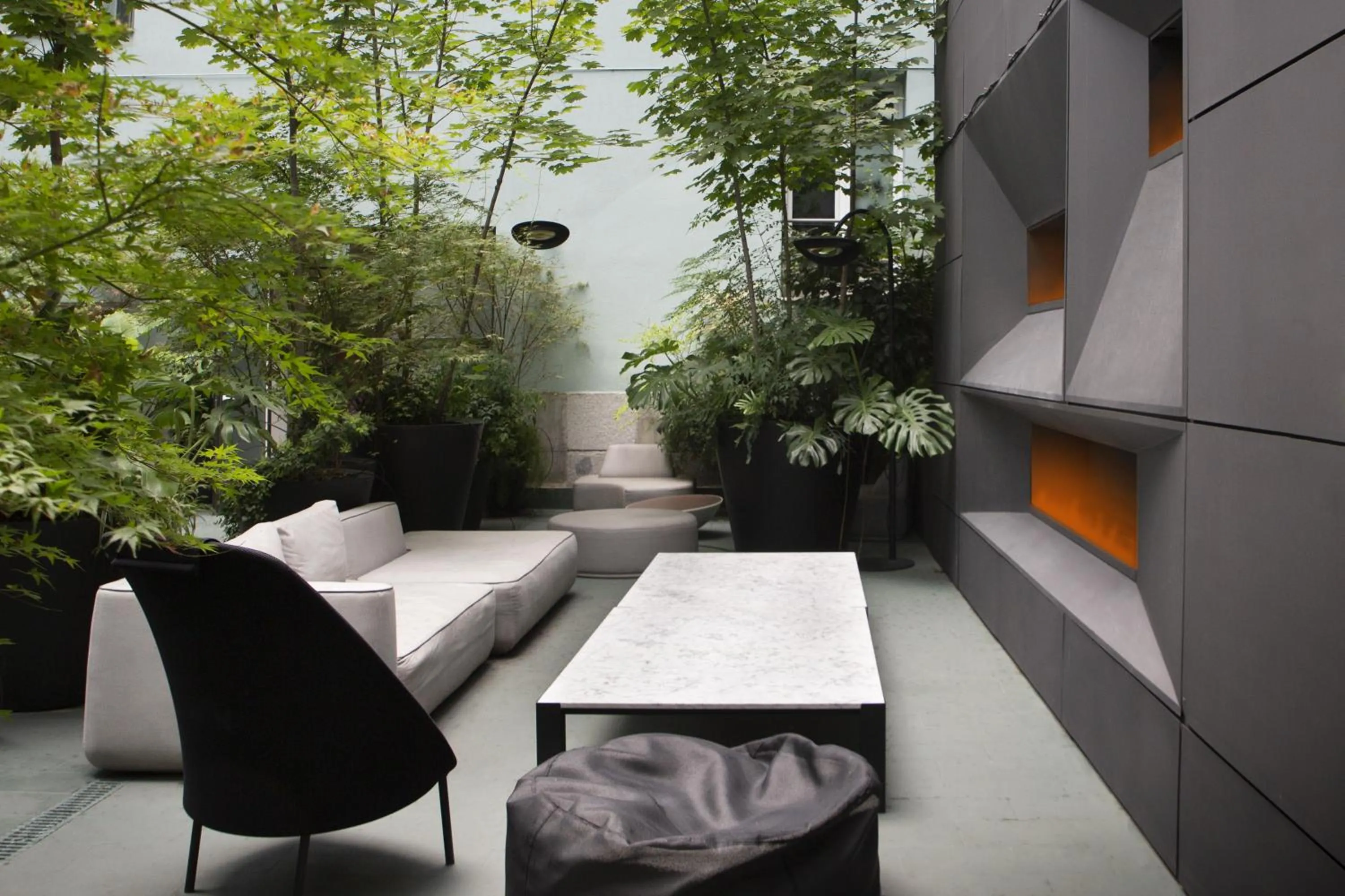 Patio in Petit Palace Santa Bárbara