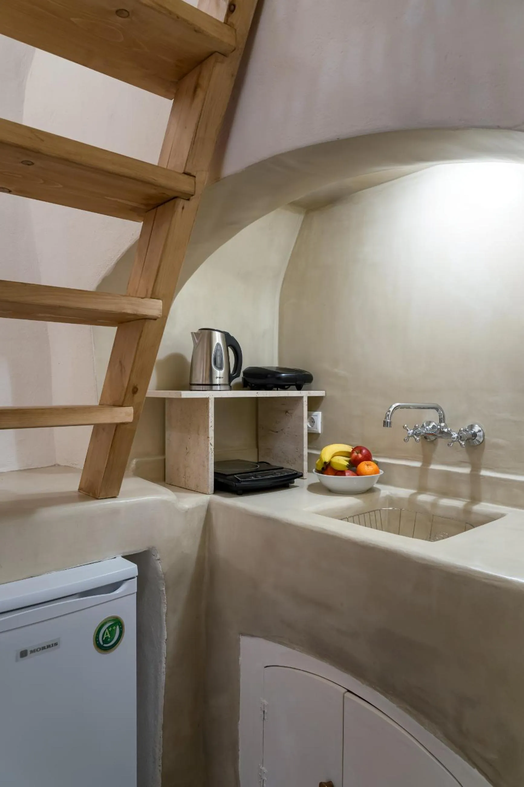 Kitchen or kitchenette in Nalas Suites
