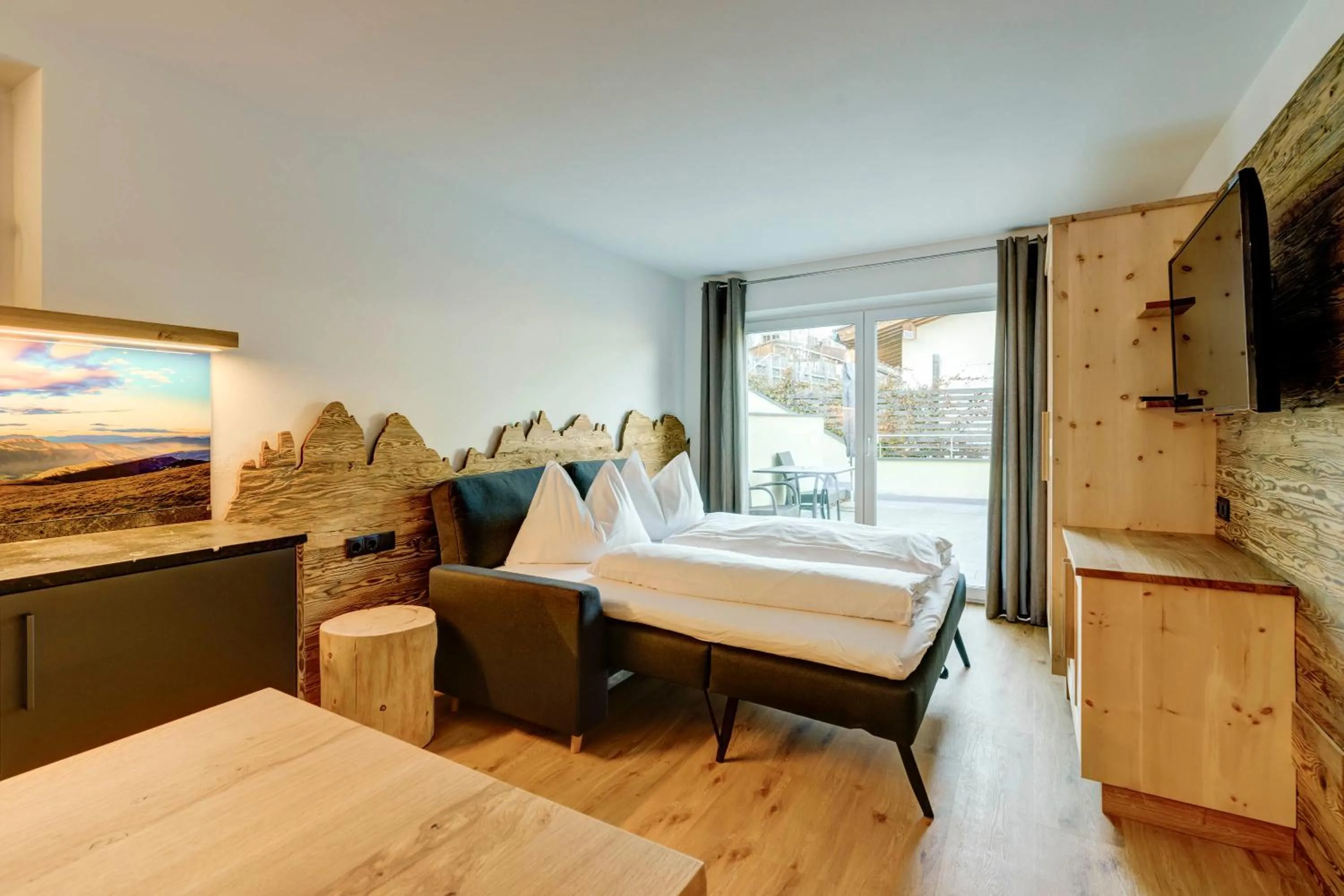 Bed in Hotel Residence Gasser