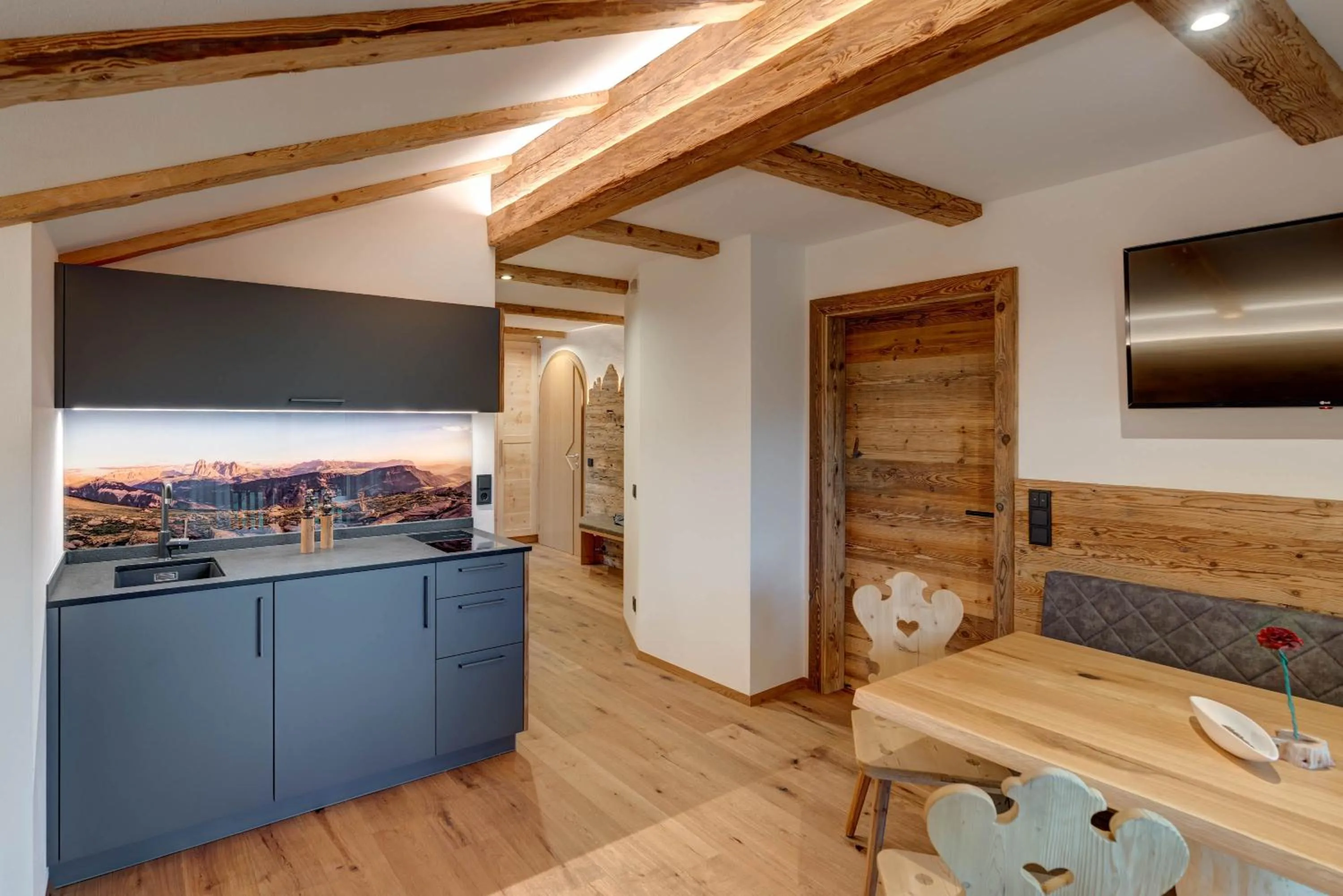 Kitchen or kitchenette in Hotel Residence Gasser