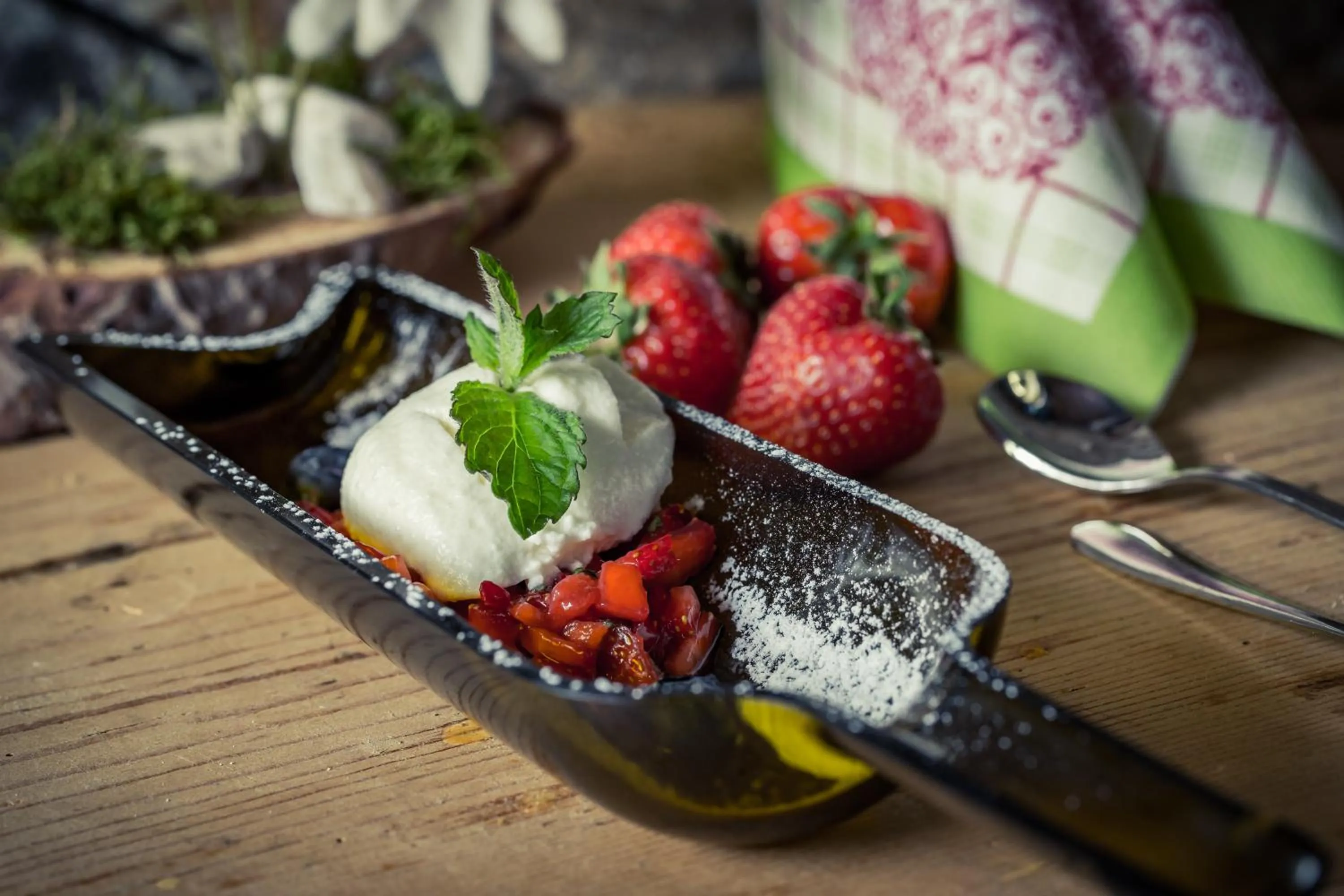 Food close-up in Hotel Residence Gasser
