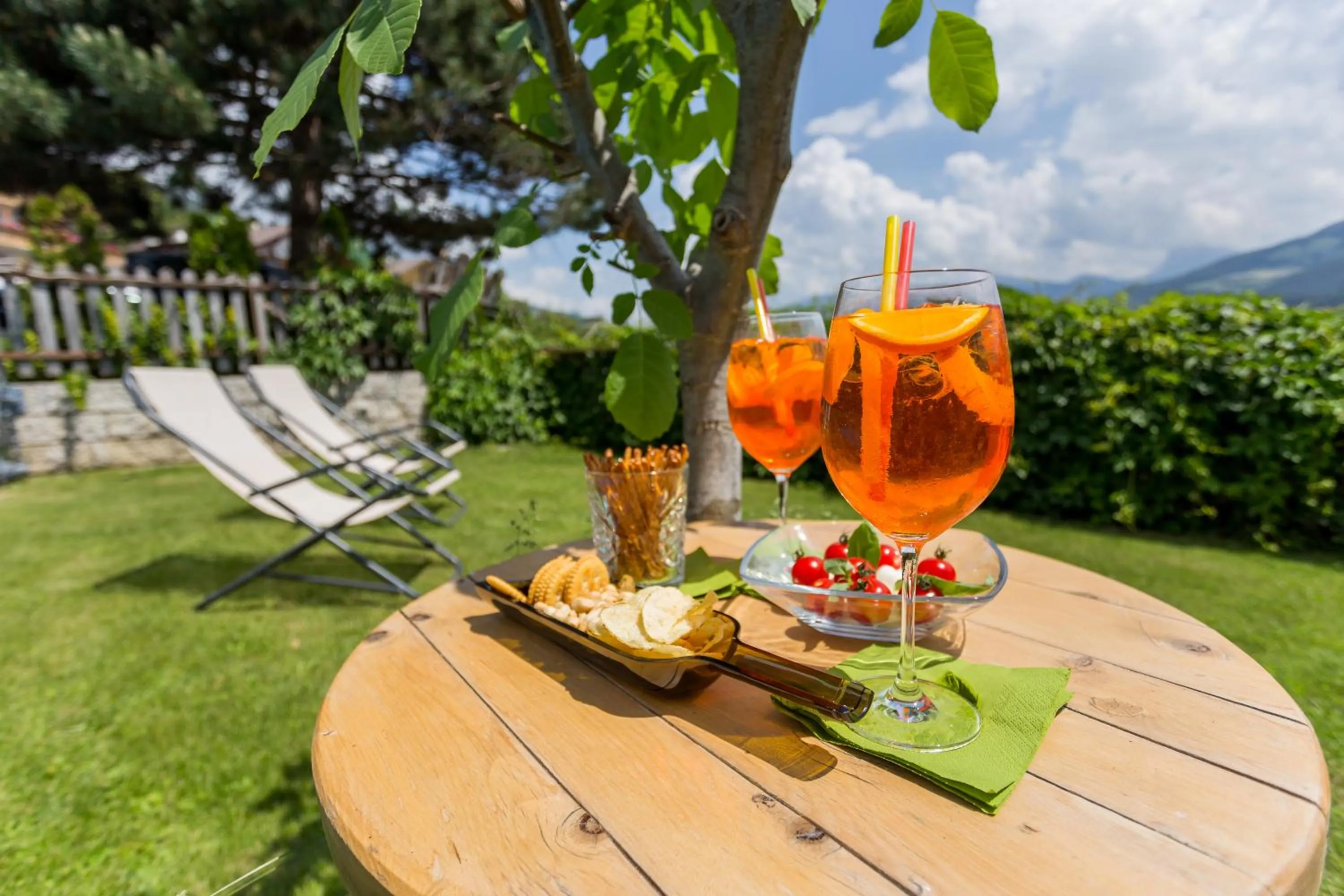 Patio in Hotel Residence Gasser