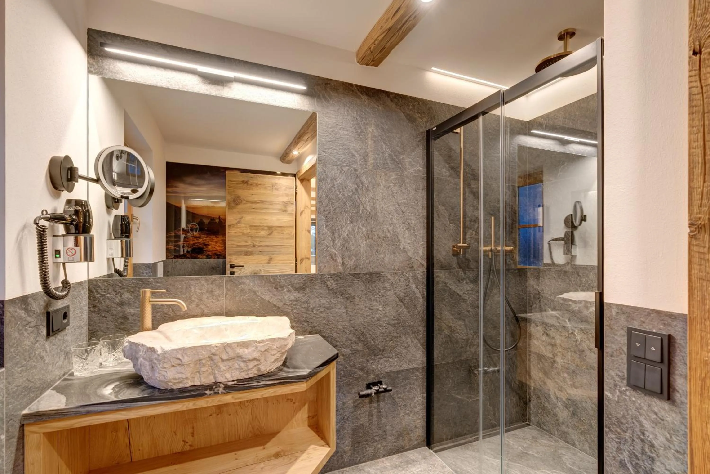 Shower in Hotel Residence Gasser