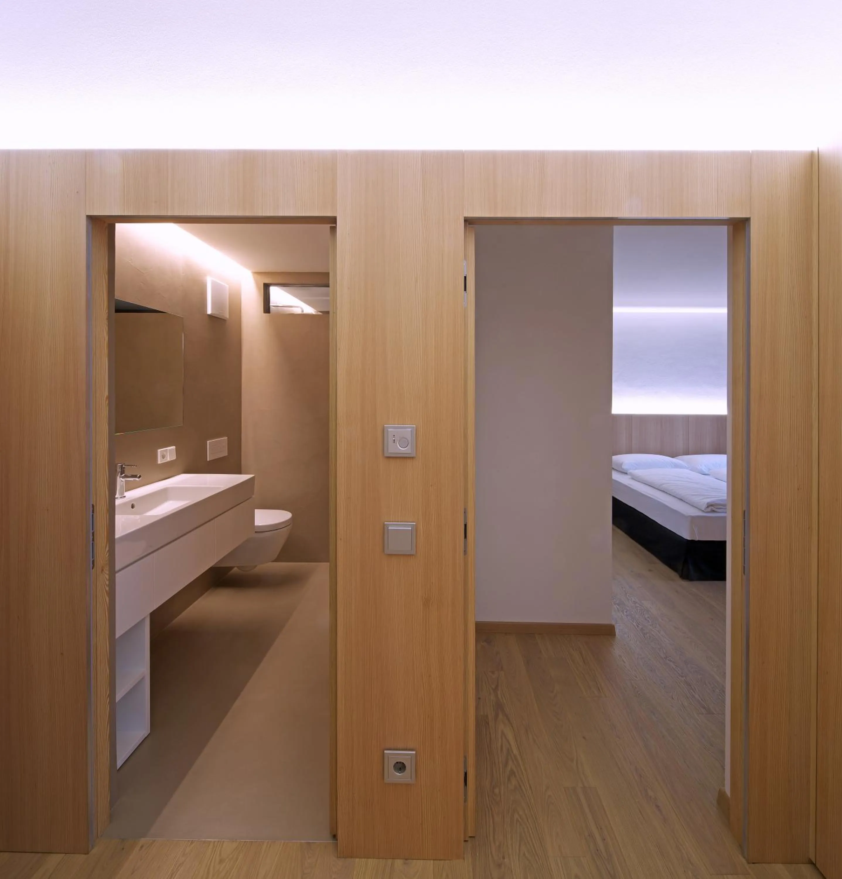 Bathroom, Bed in Residence Larciunei