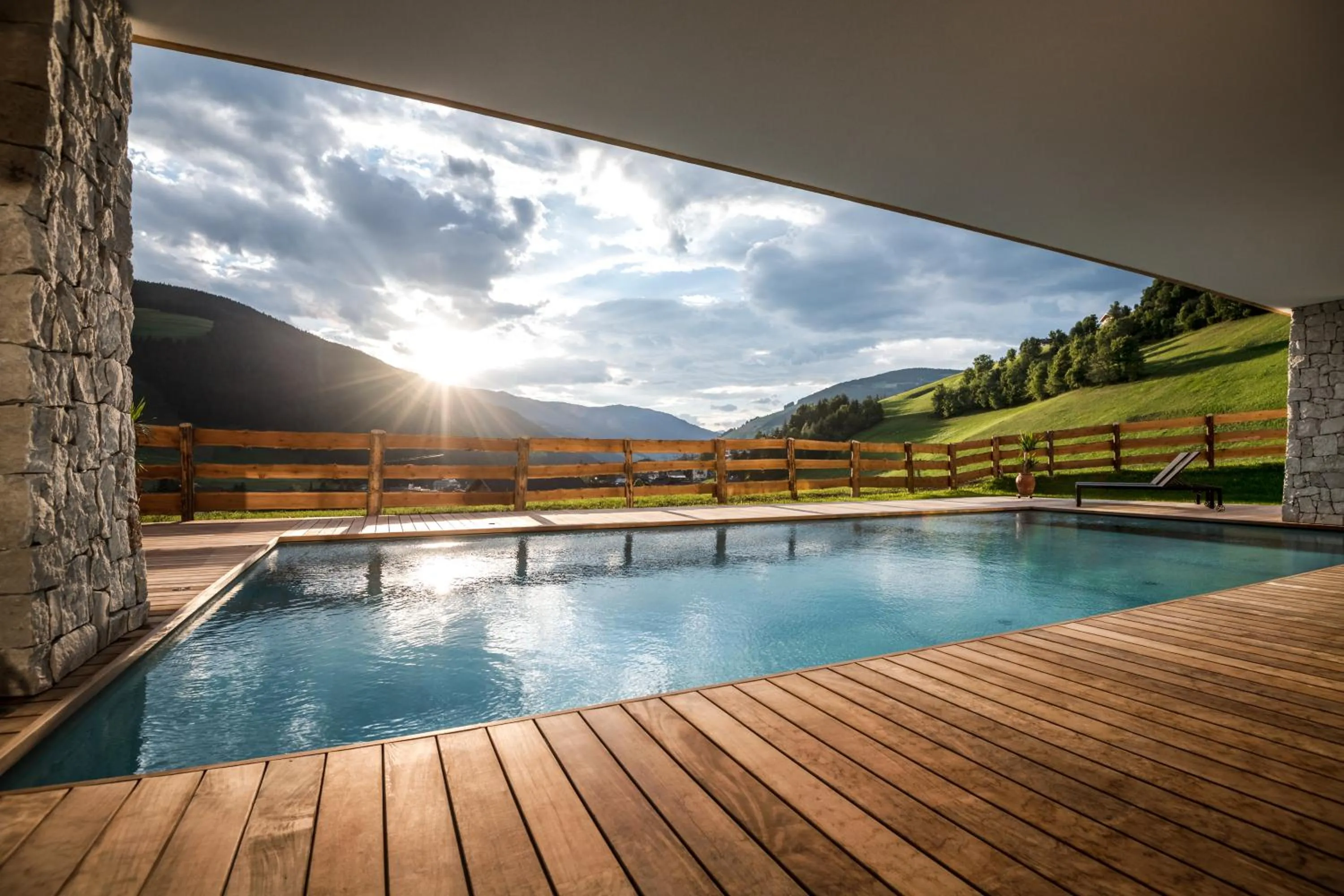 Swimming pool in Hotel Mareo Dolomites