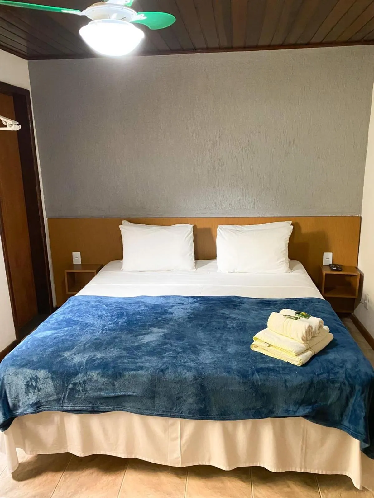 Bed in Pousada Bugio