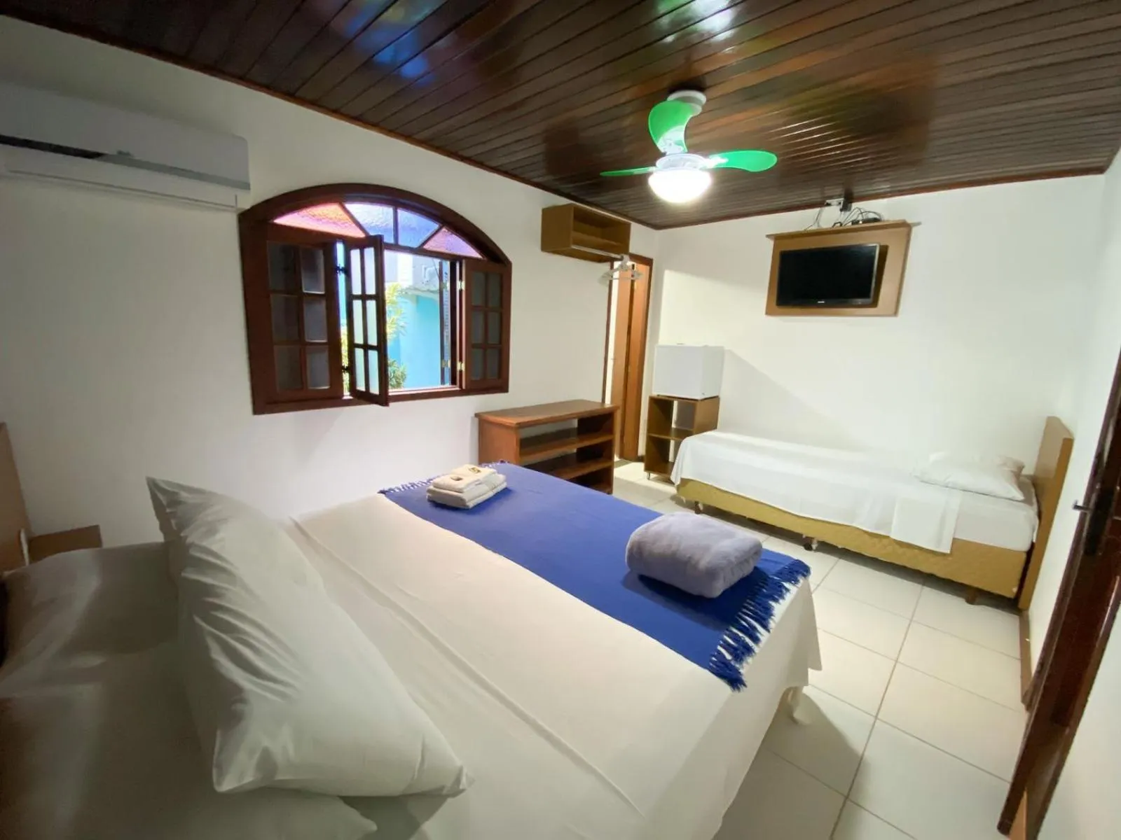 Bed in Pousada Bugio