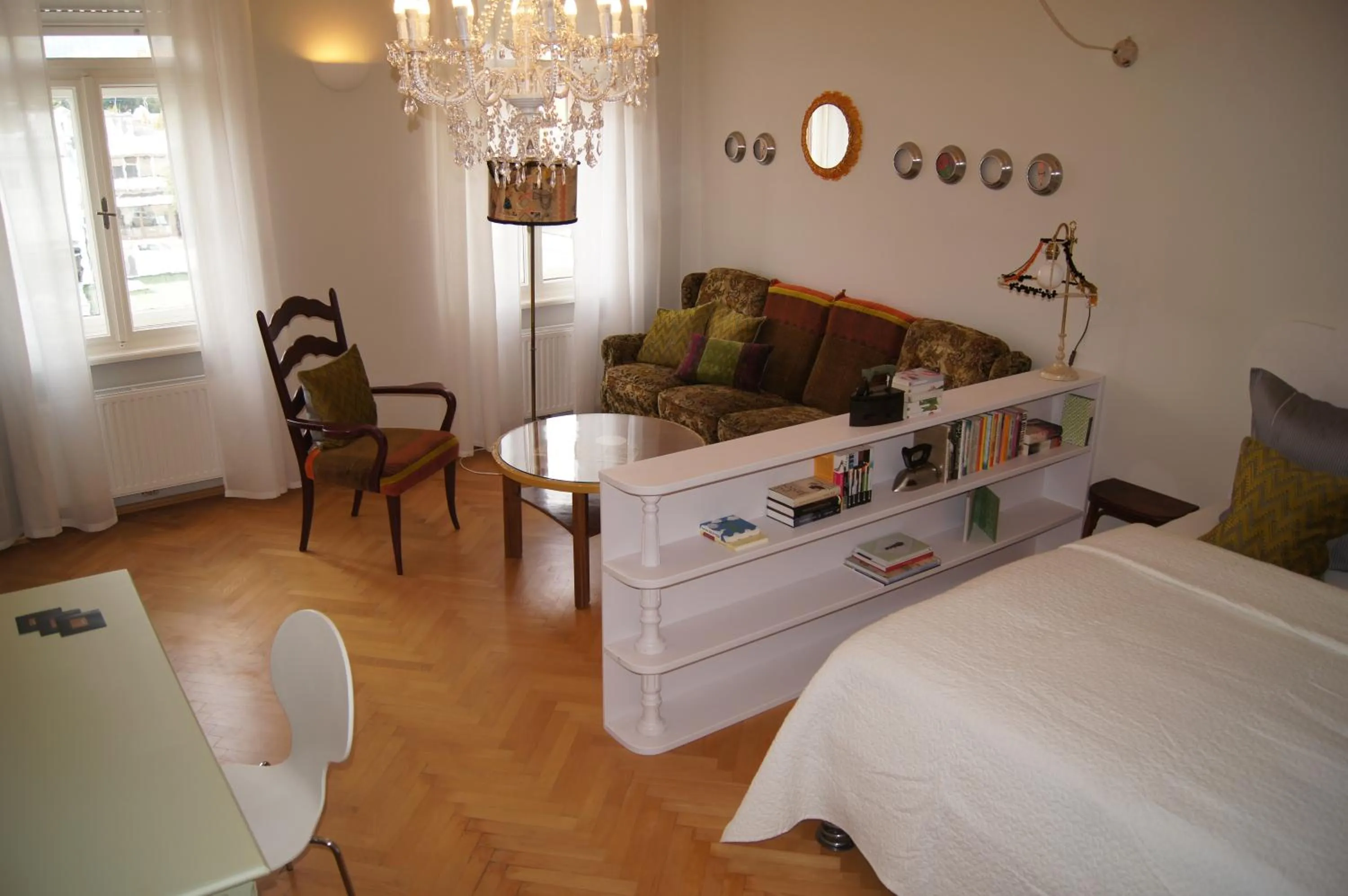 Living room, Bed in Altstadthaus Cityappartements