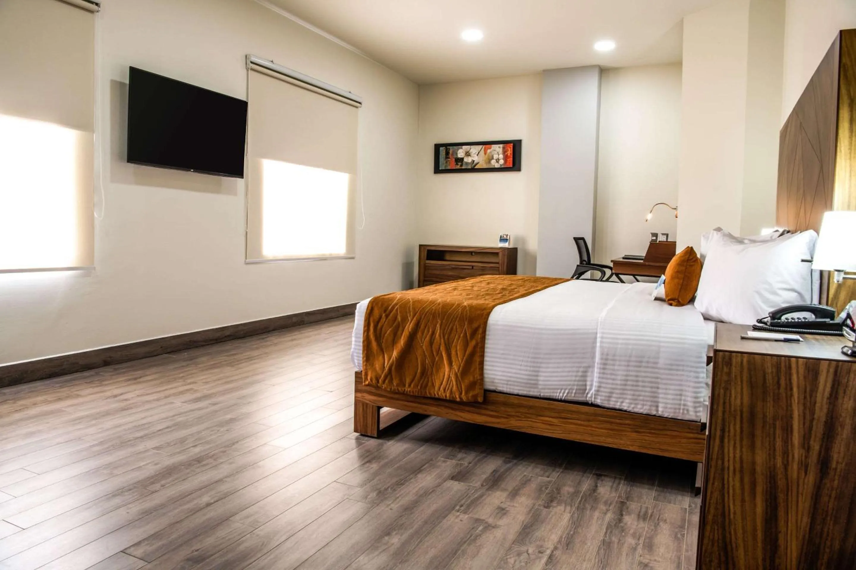 Photo of the whole room, Bed in Comfort Inn Irapuato