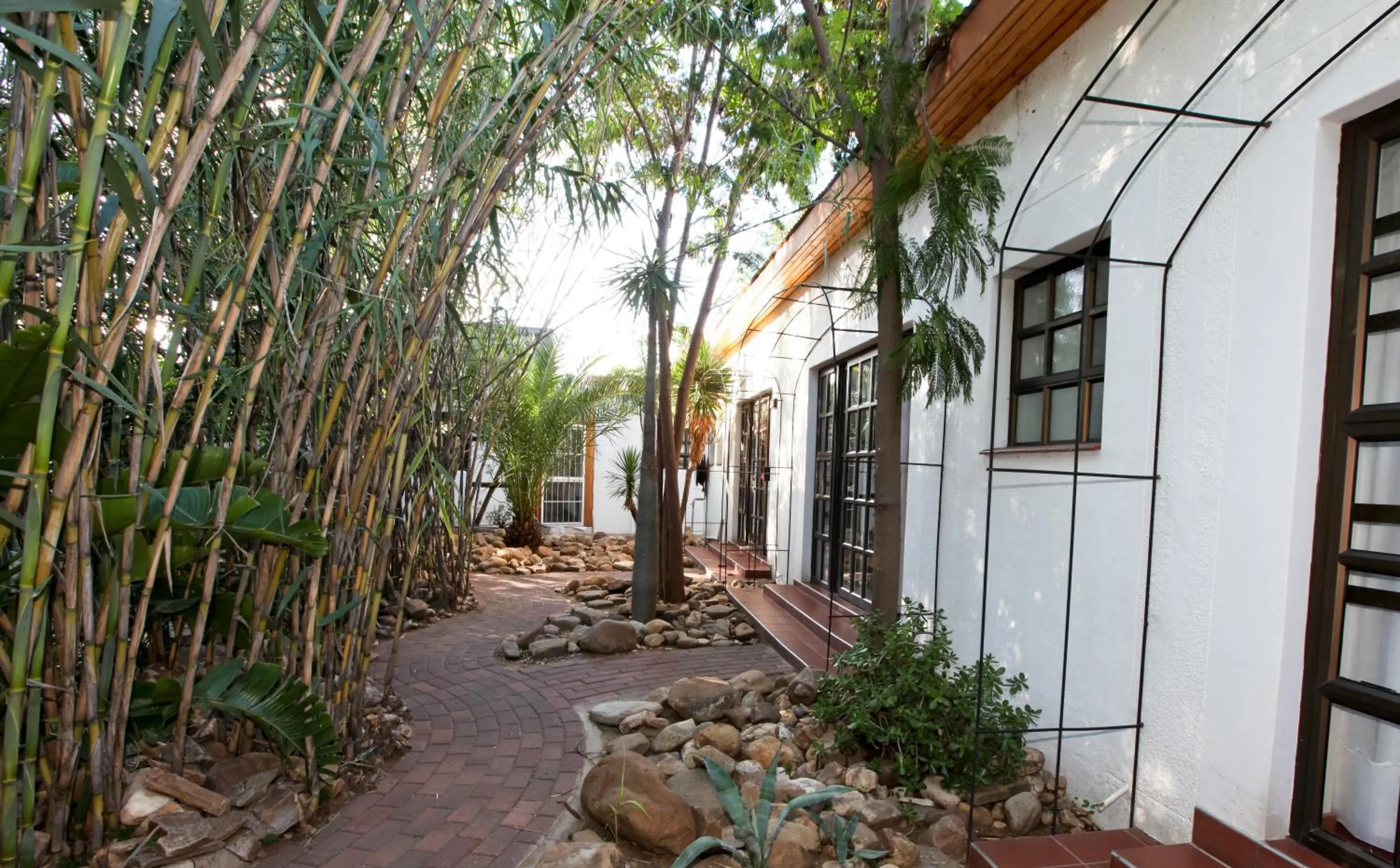 Facade/entrance in Roof of Africa Hotel