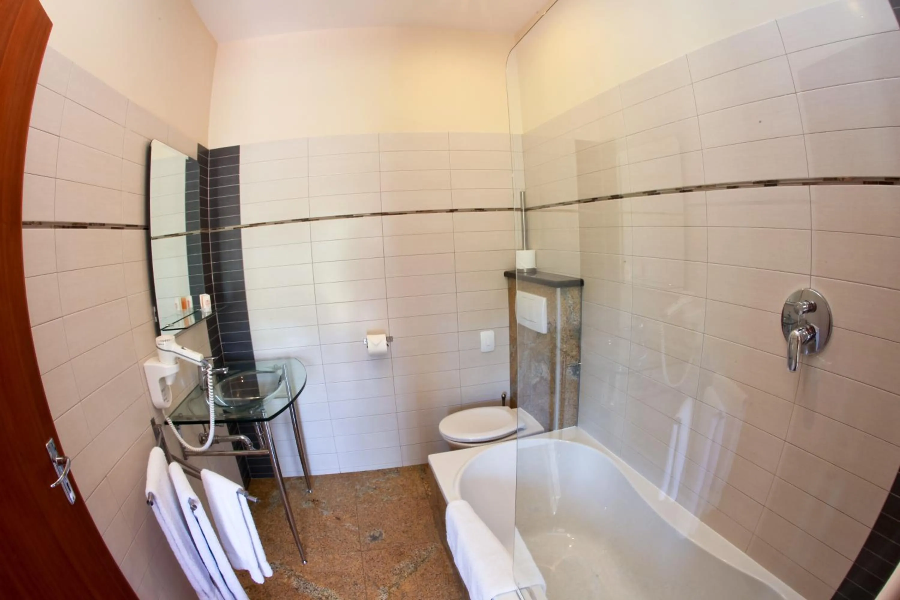 Bathroom in Roof of Africa Hotel