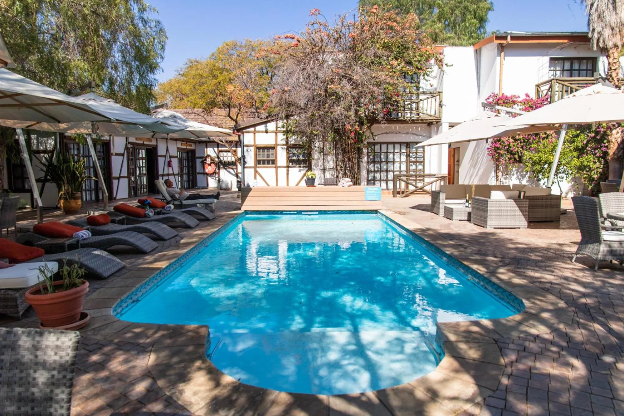 Swimming pool in Roof of Africa Hotel