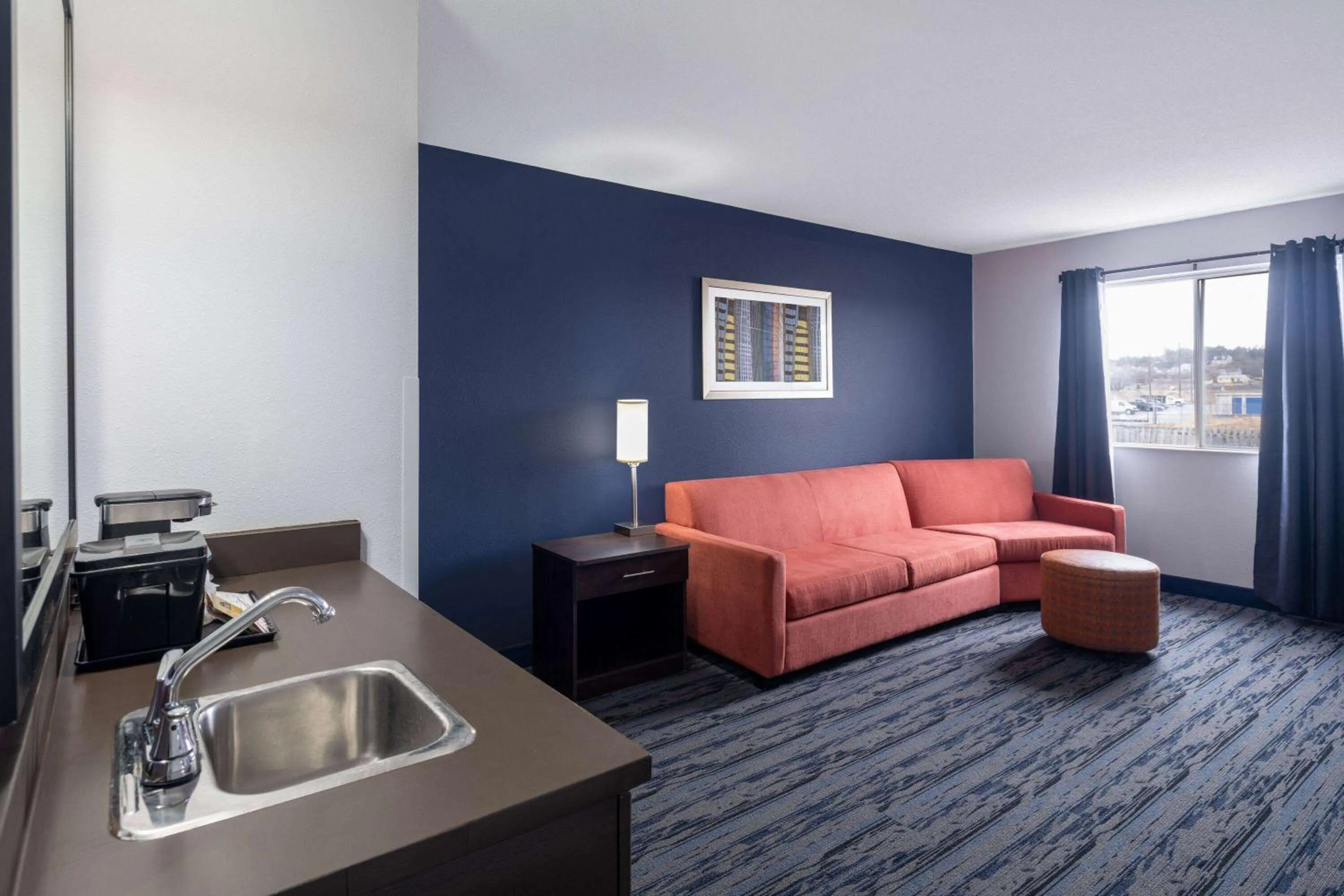 Bed in Travelodge Suites by Wyndham Saint John