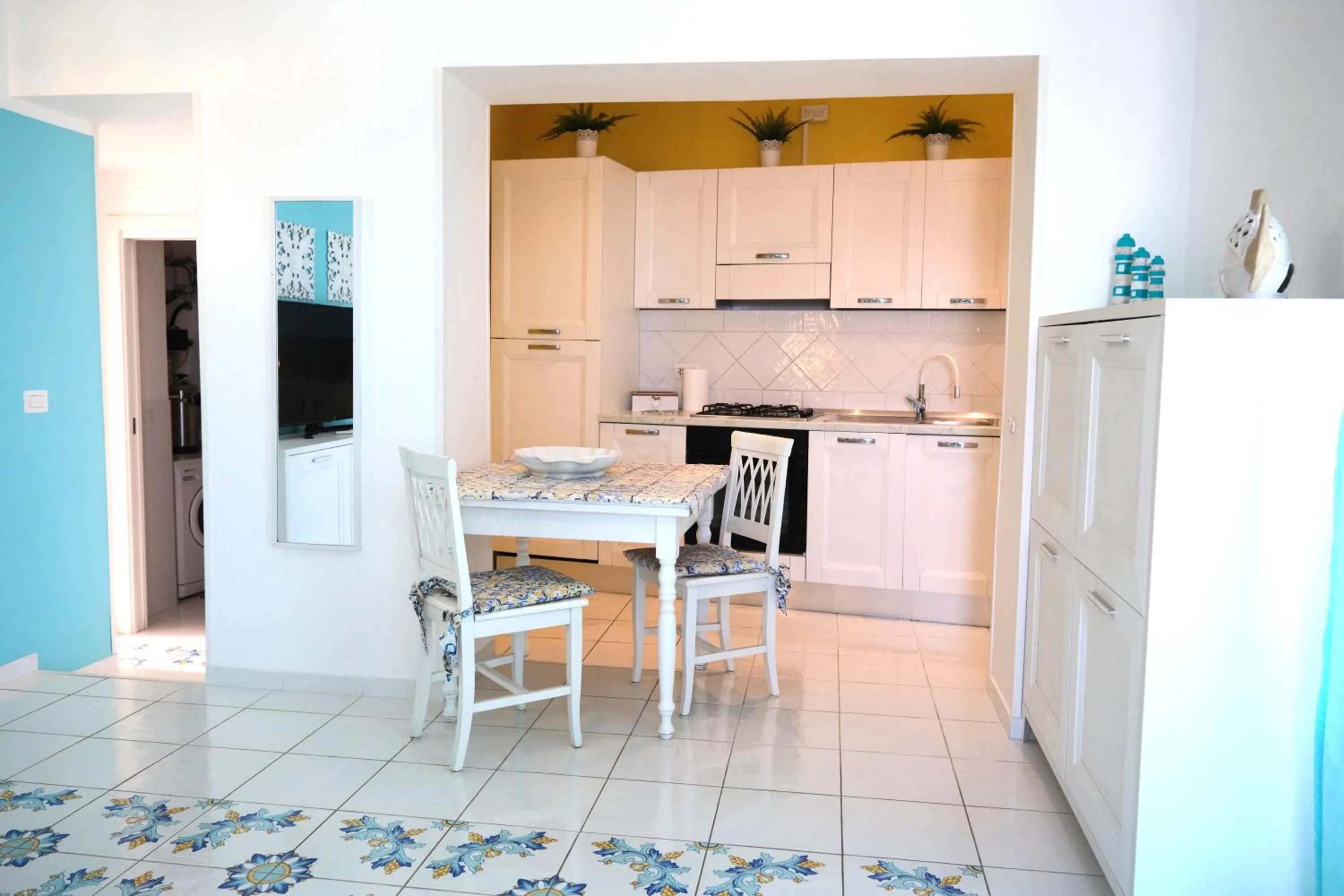 Kitchen or kitchenette in Pharus Miseni Suites and rooms