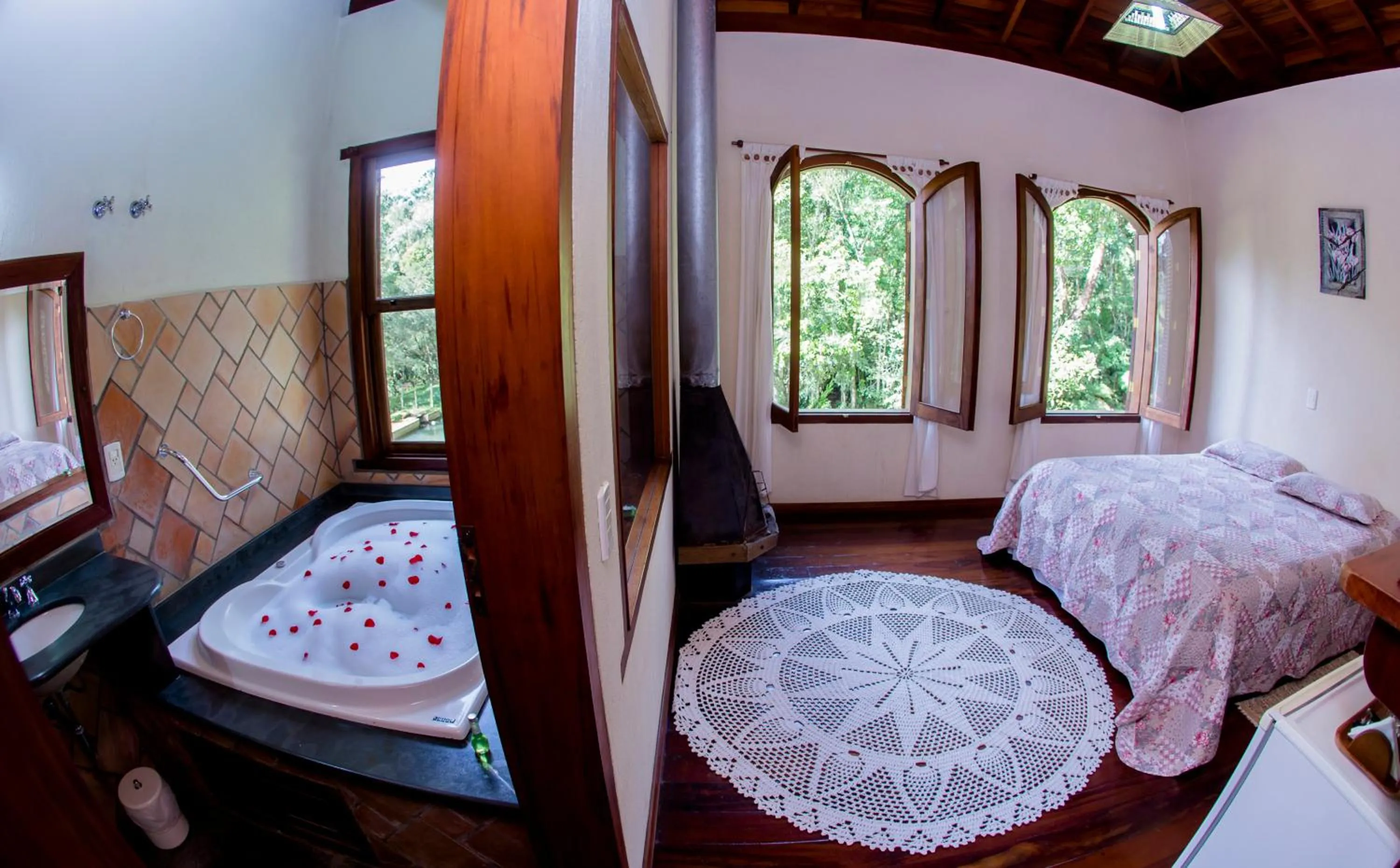 Bed in Pousada Vida Verde