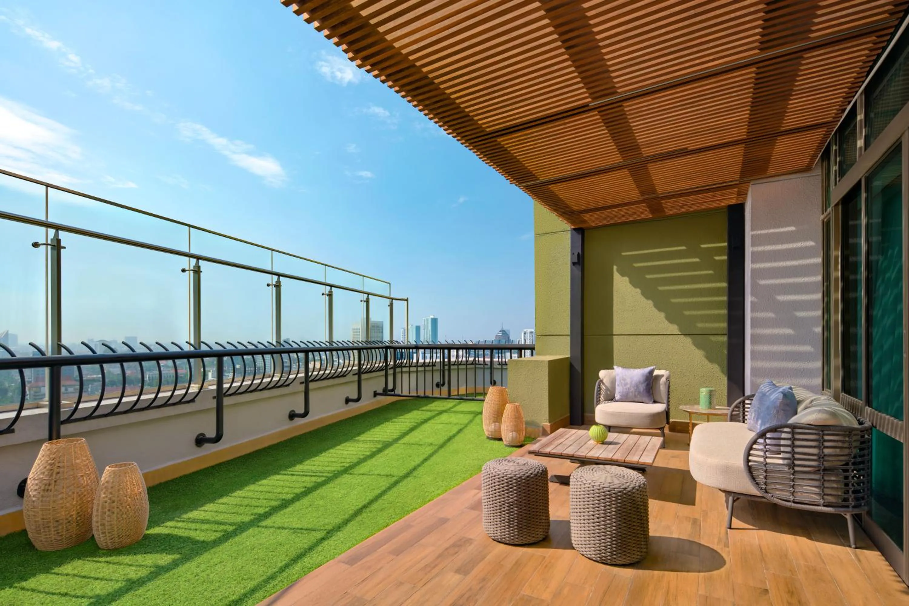 Balcony/Terrace in Sheraton Surabaya Hotel & Towers