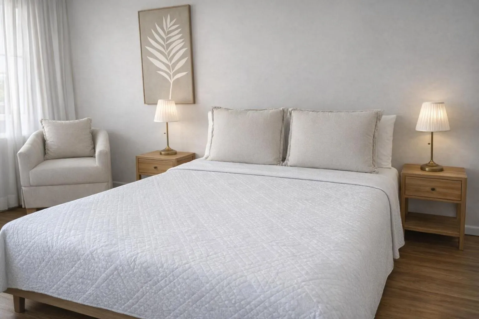 Bed in Cooks Endeavour Motor Inn