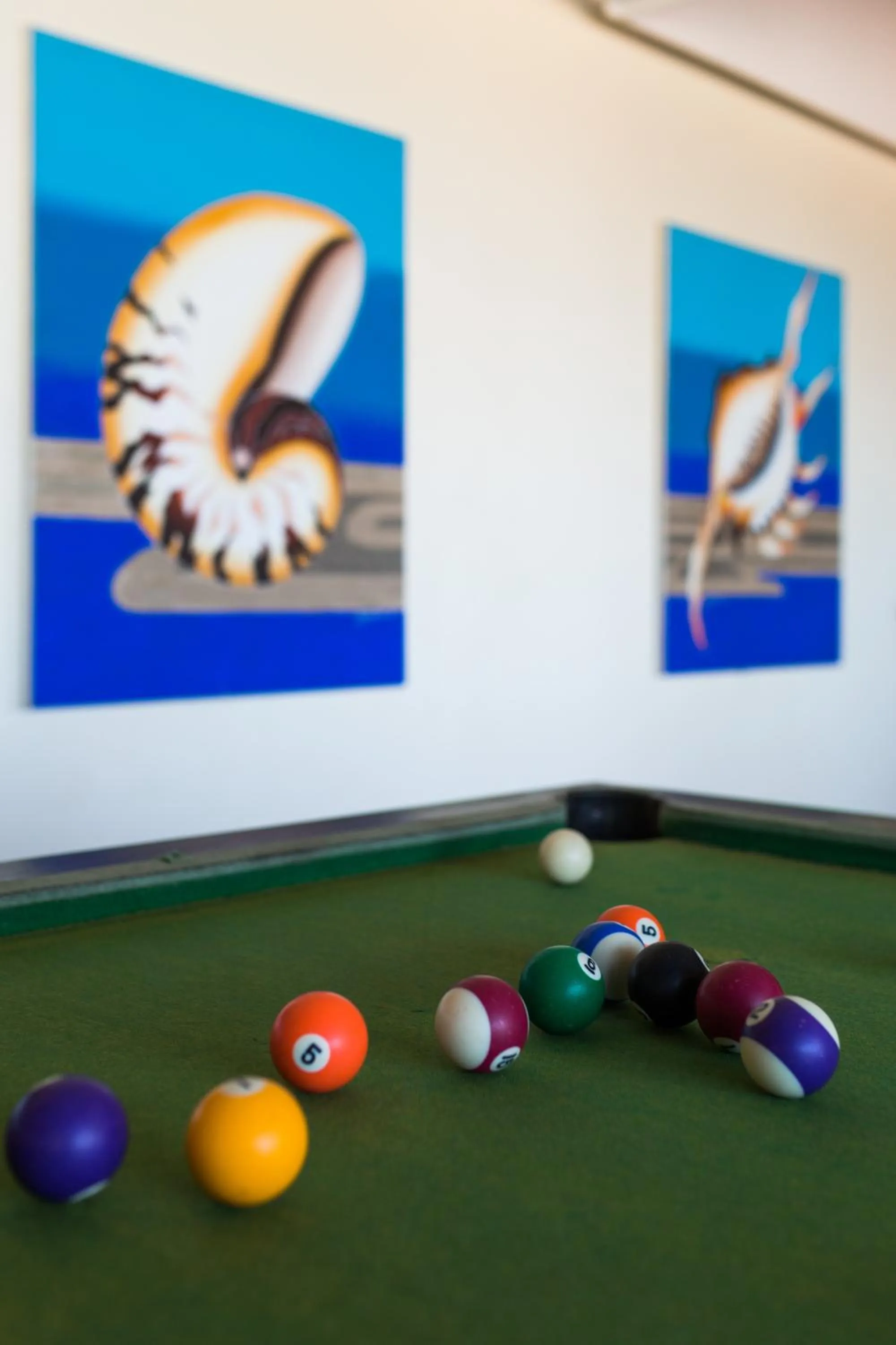 Communal lounge/ TV room in Funky Fish Beach & Surf Resort