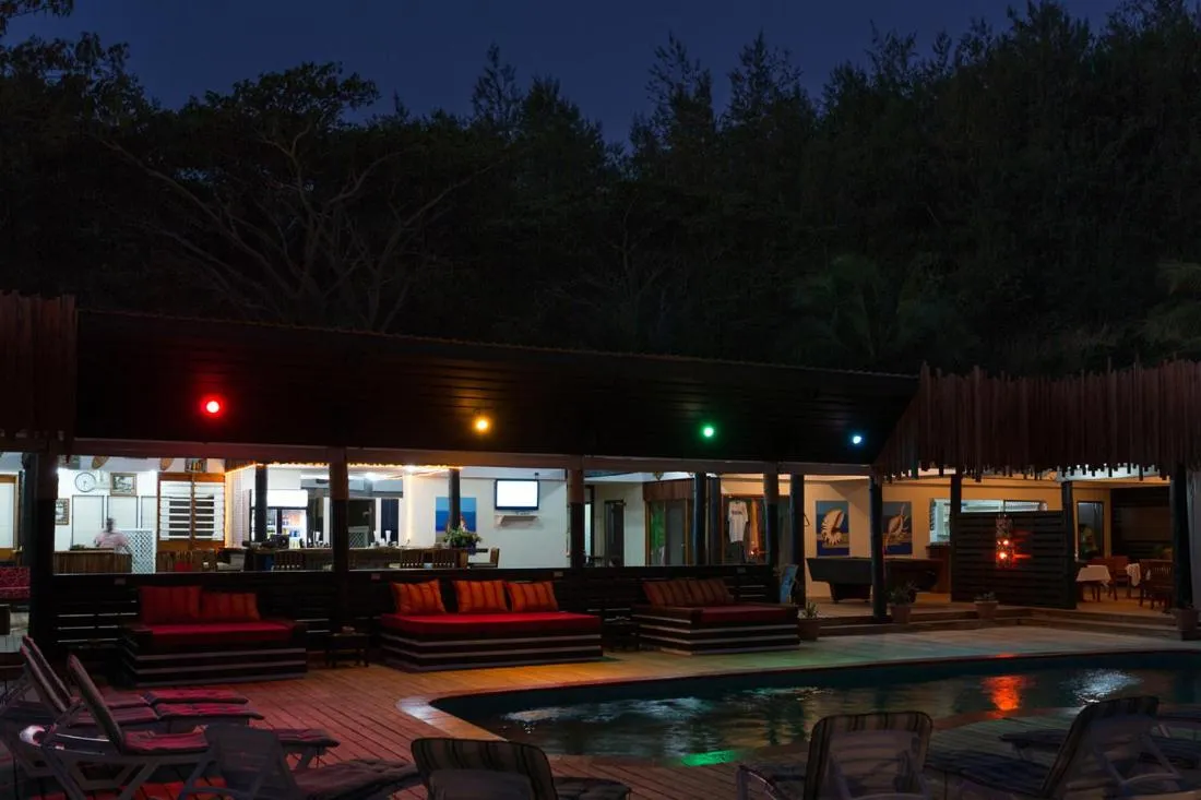 Property building in Funky Fish Beach & Surf Resort