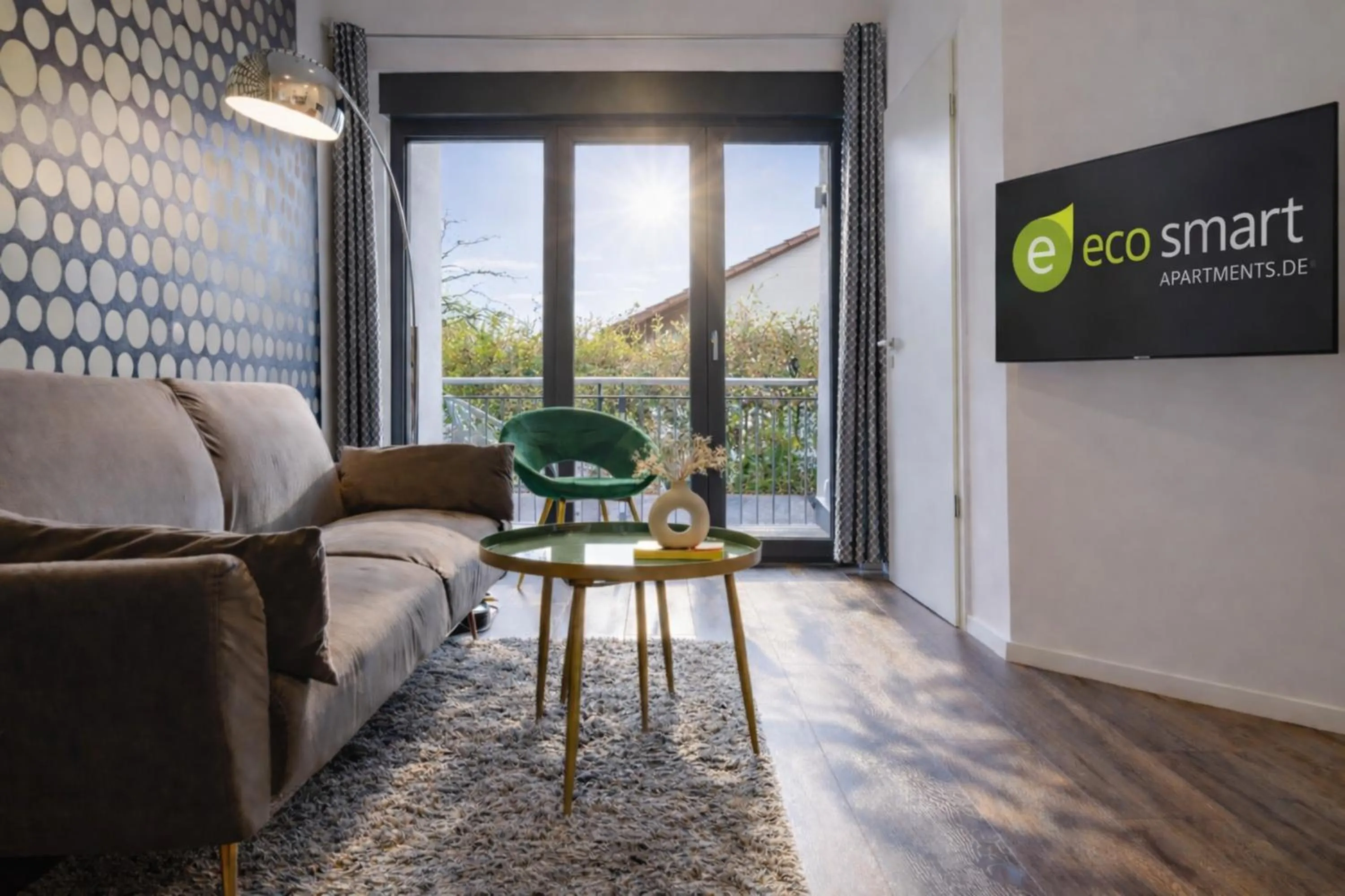 Seating area in Eco Smart Apartments Erlangen