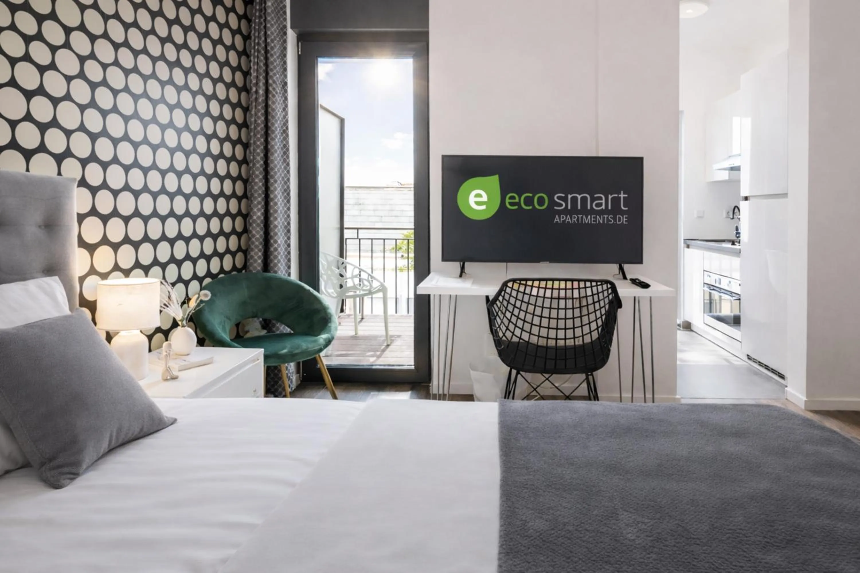 Bedroom, Bed in Eco Smart Apartments Erlangen