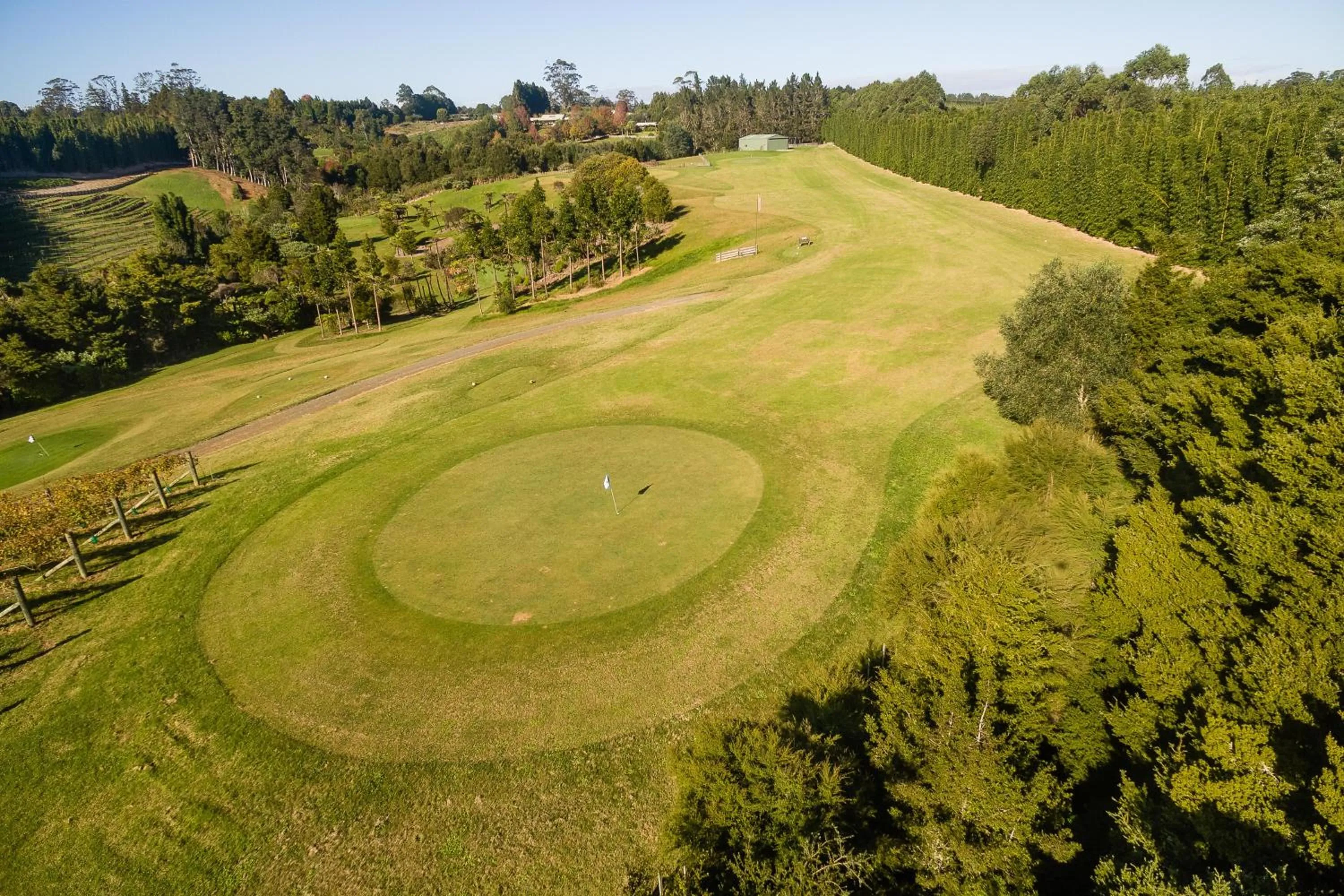 Golfcourse in Puketotara Lodge