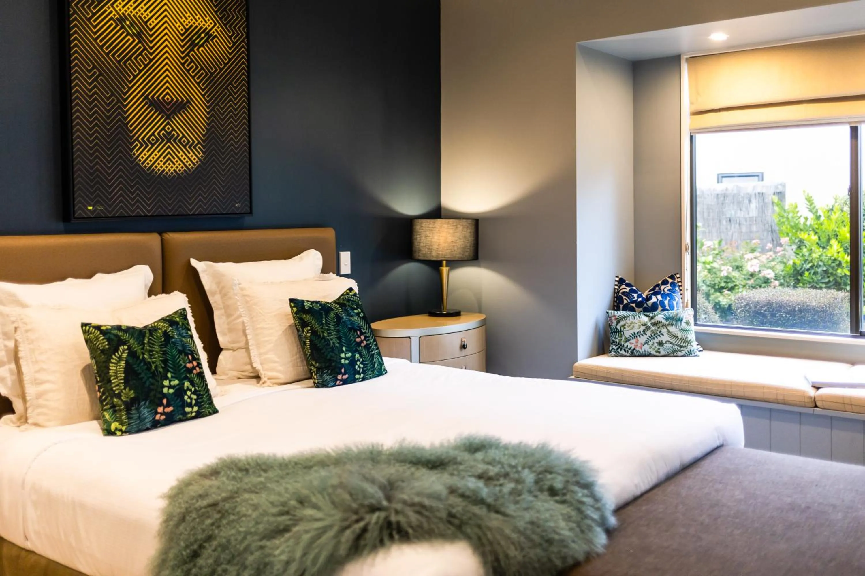 Bed in Parehua Resort