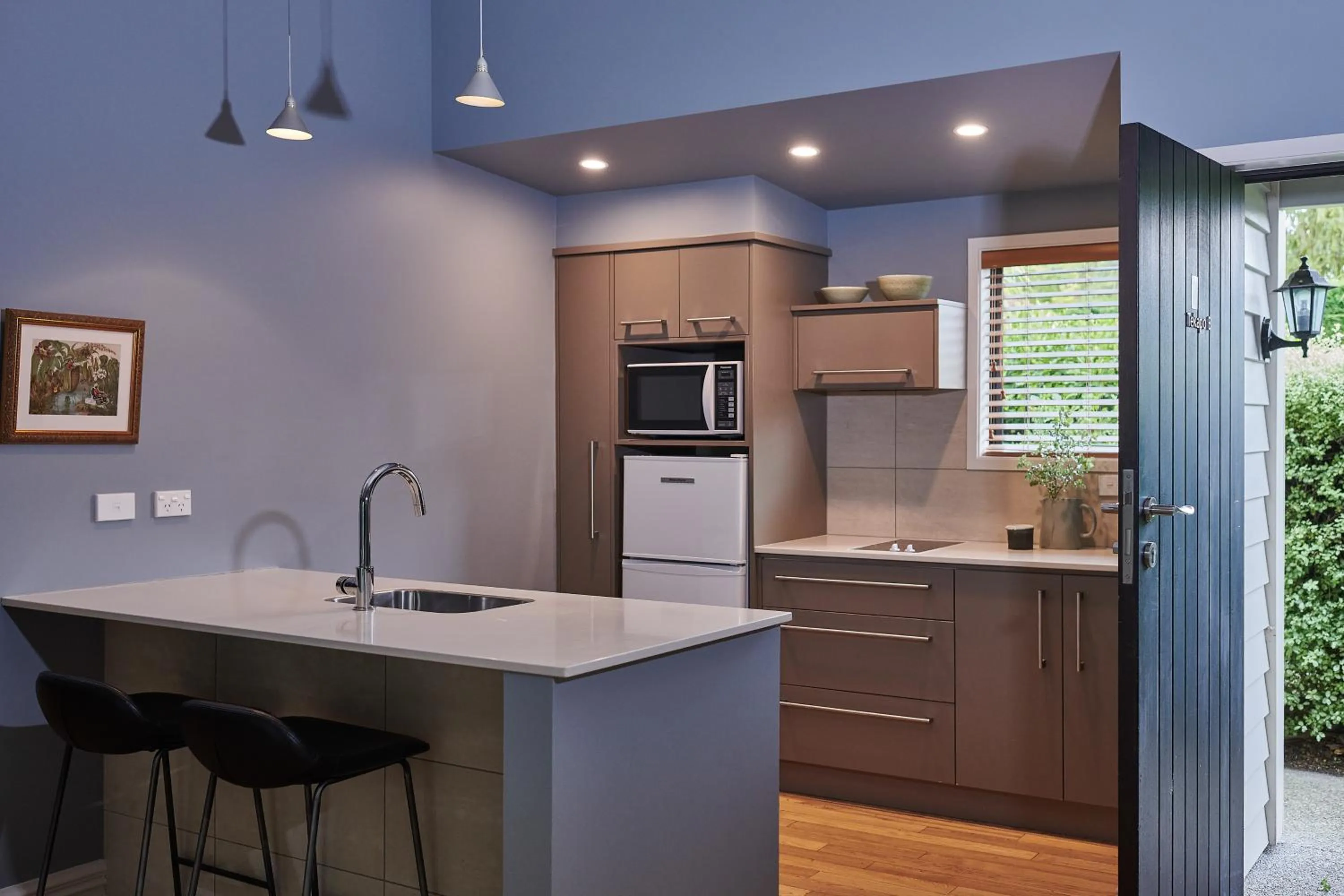 Kitchen or kitchenette in Parehua Resort