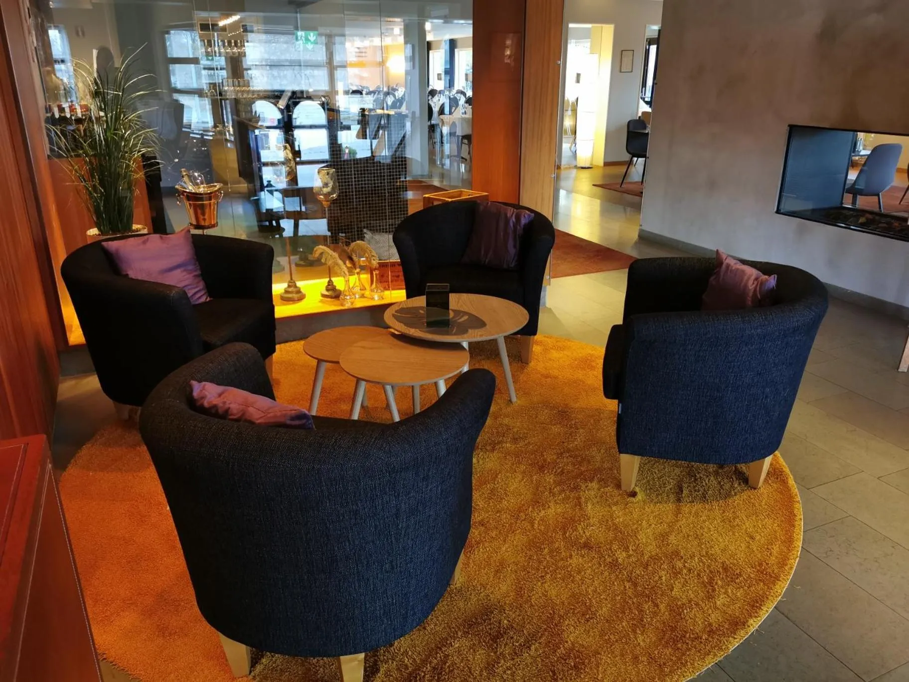 Lobby or reception in Hotell Åsen