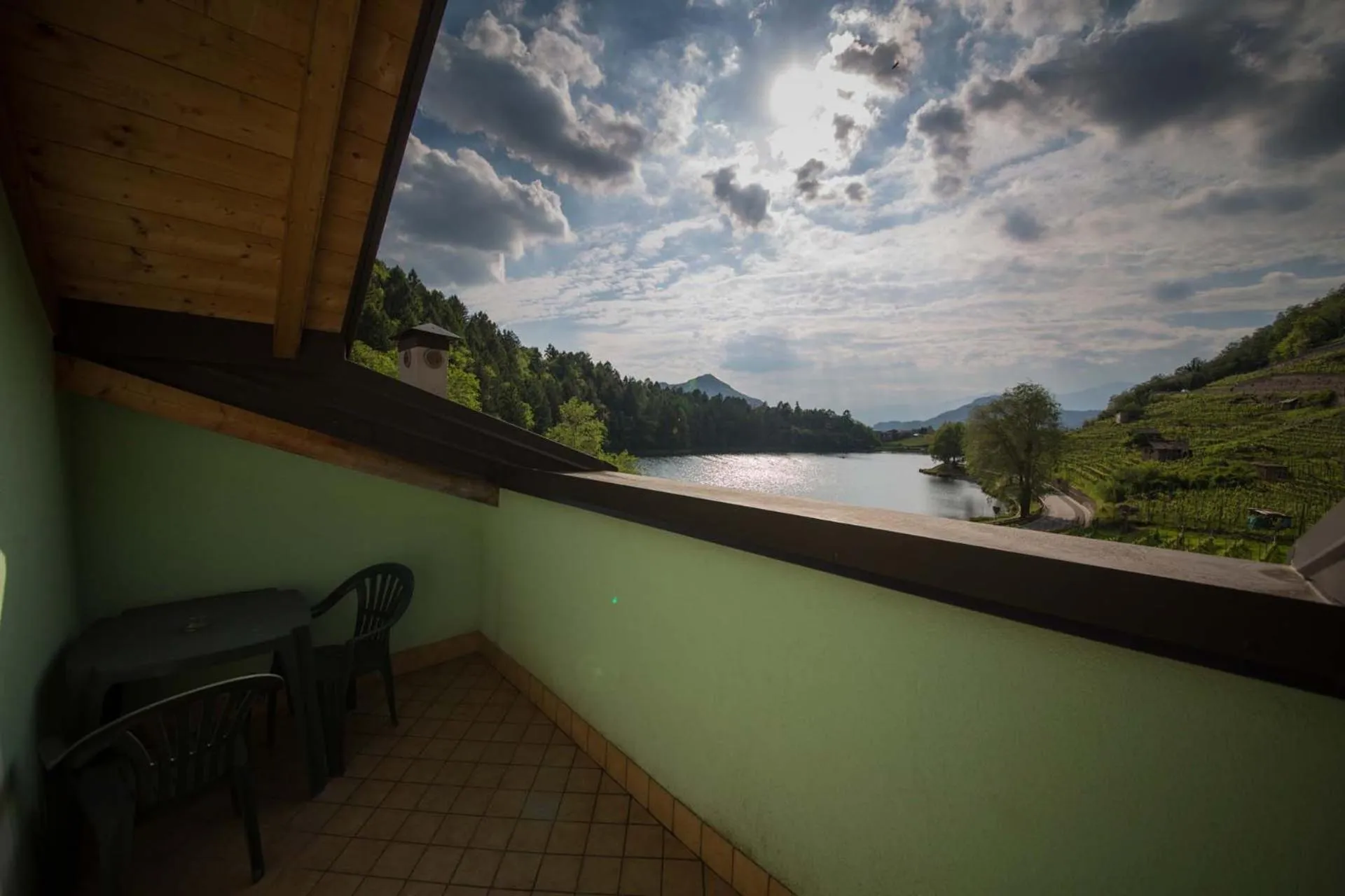 Lake view in Residence Hotel Miralago