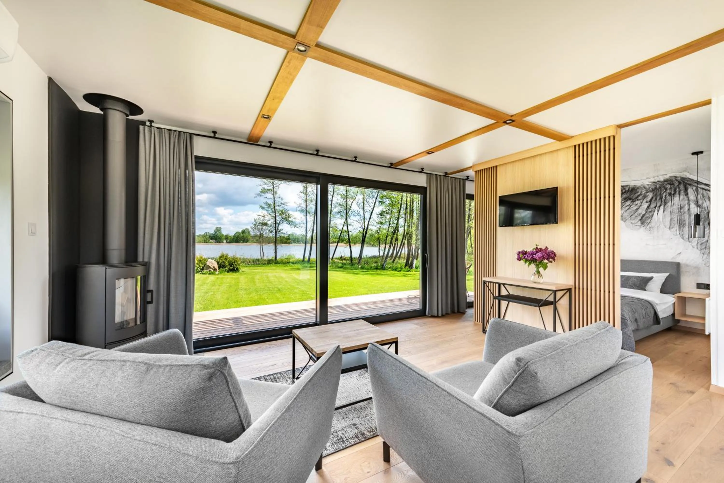 Living room in Pałac Warlity