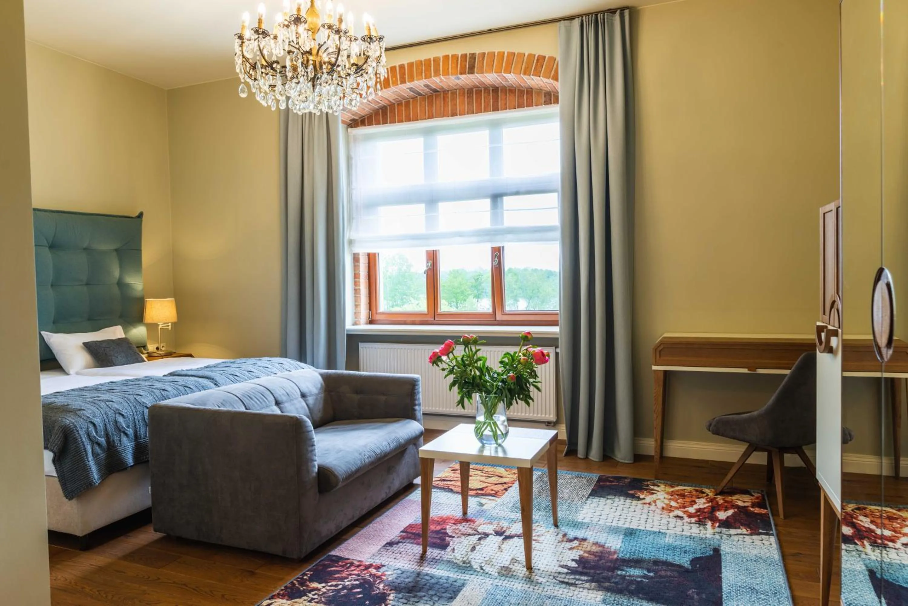 Bedroom, Bed in Pałac Warlity