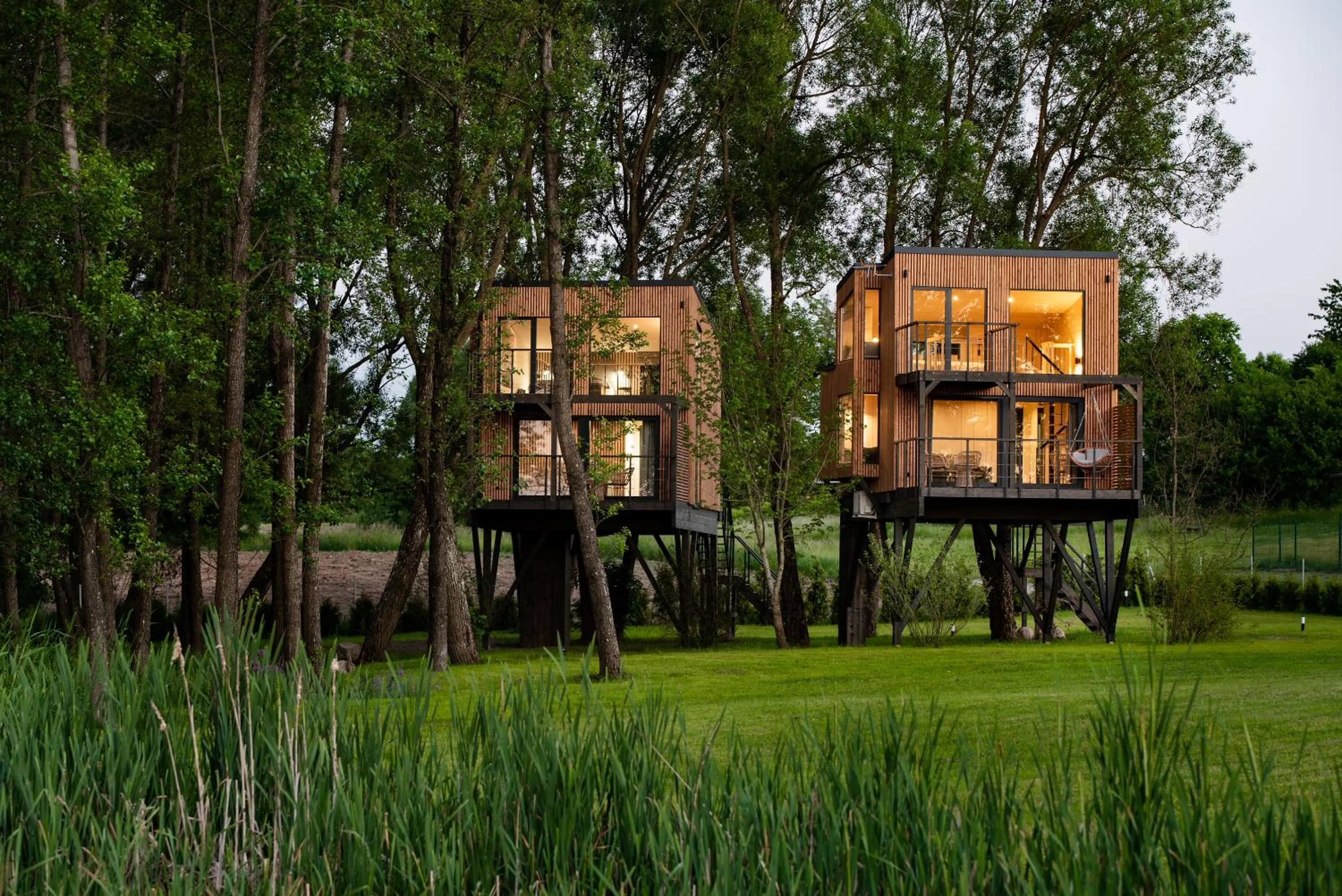 Natural landscape in Pałac Warlity