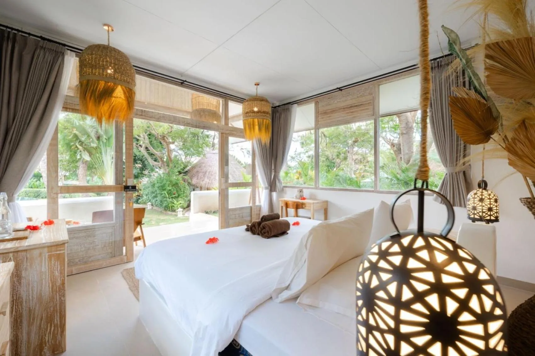 Bed in La Joya Balangan Resort