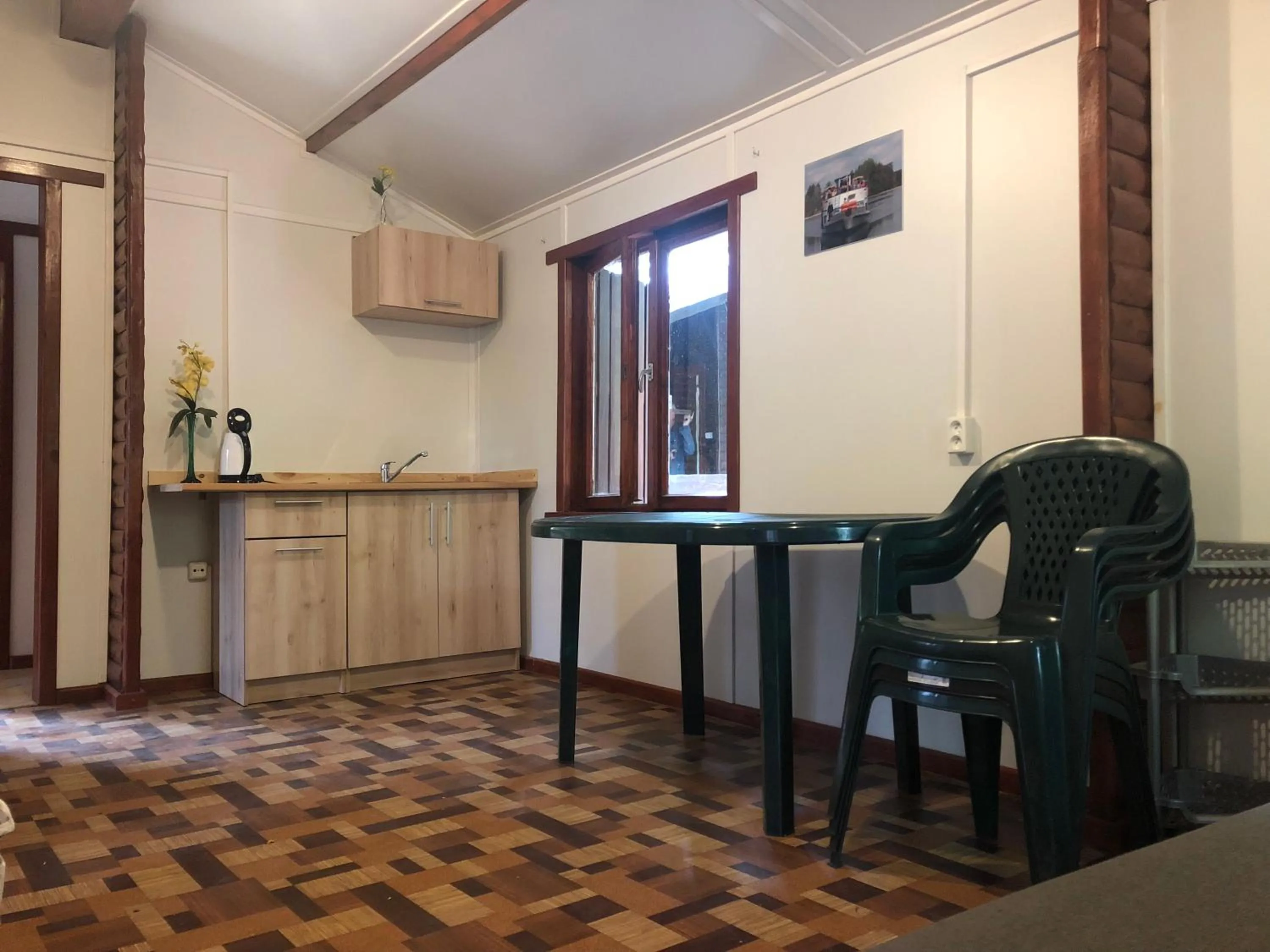 Kitchen or kitchenette in Stacja Wypoczynkowa Augustów