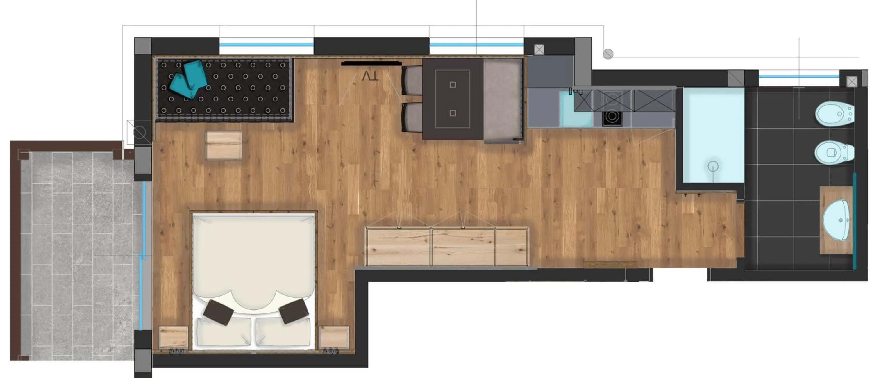 Floor plan in Hotel Wolf